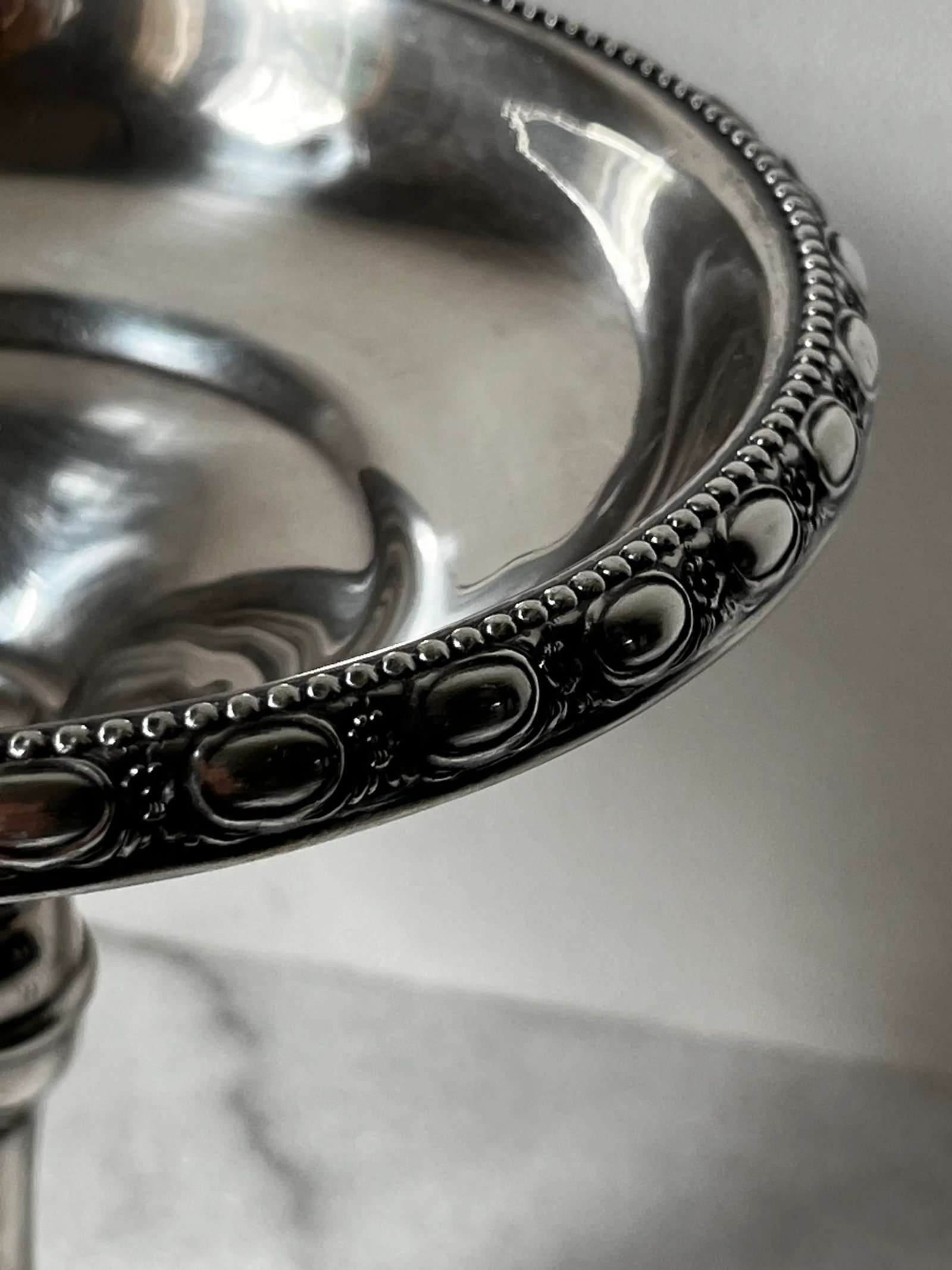Antique La Pierre Sterling Silver Tall Compote or Candy Dish - 2