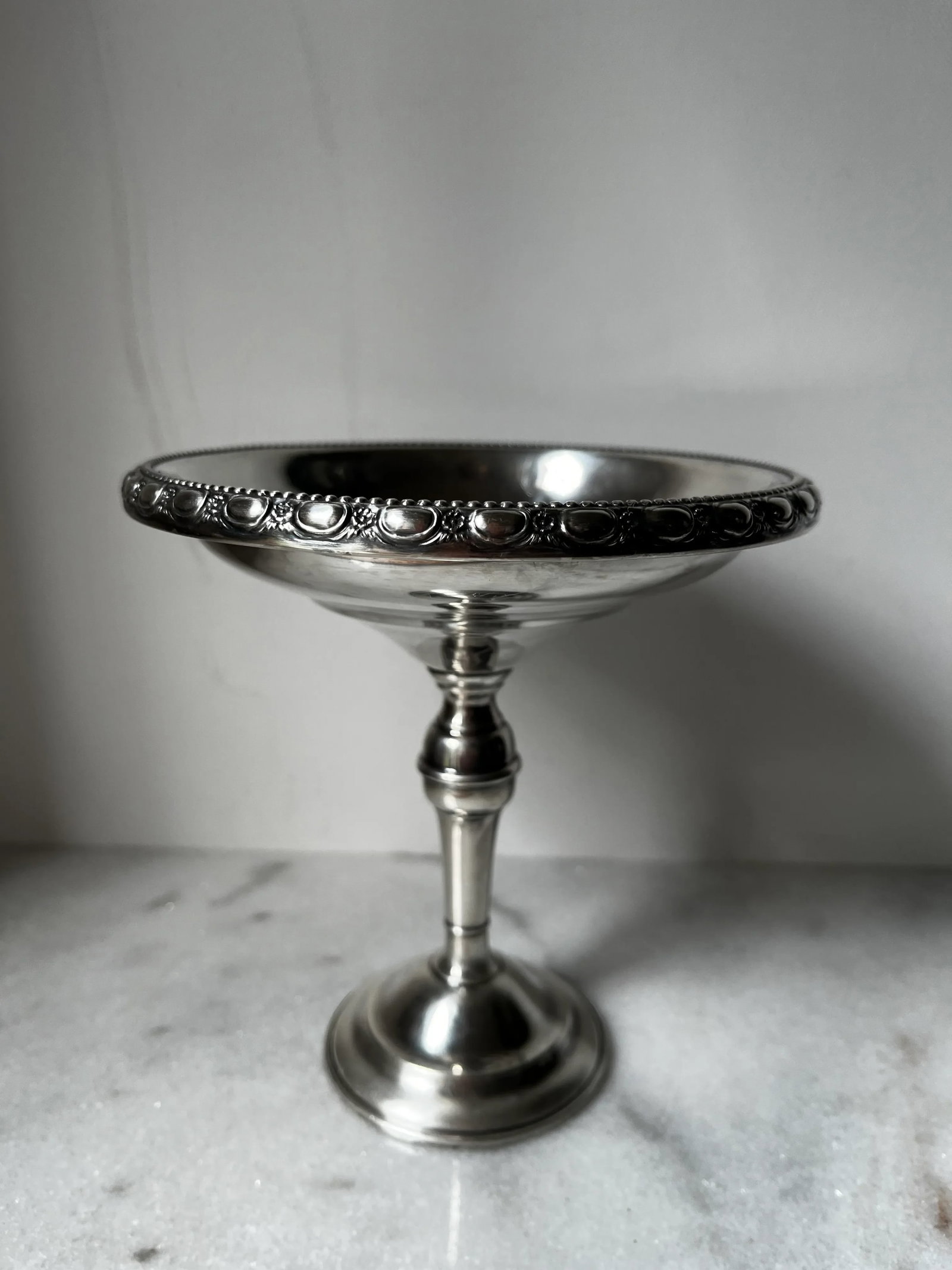 Antique La Pierre Sterling Silver Tall Compote or Candy Dish - 5