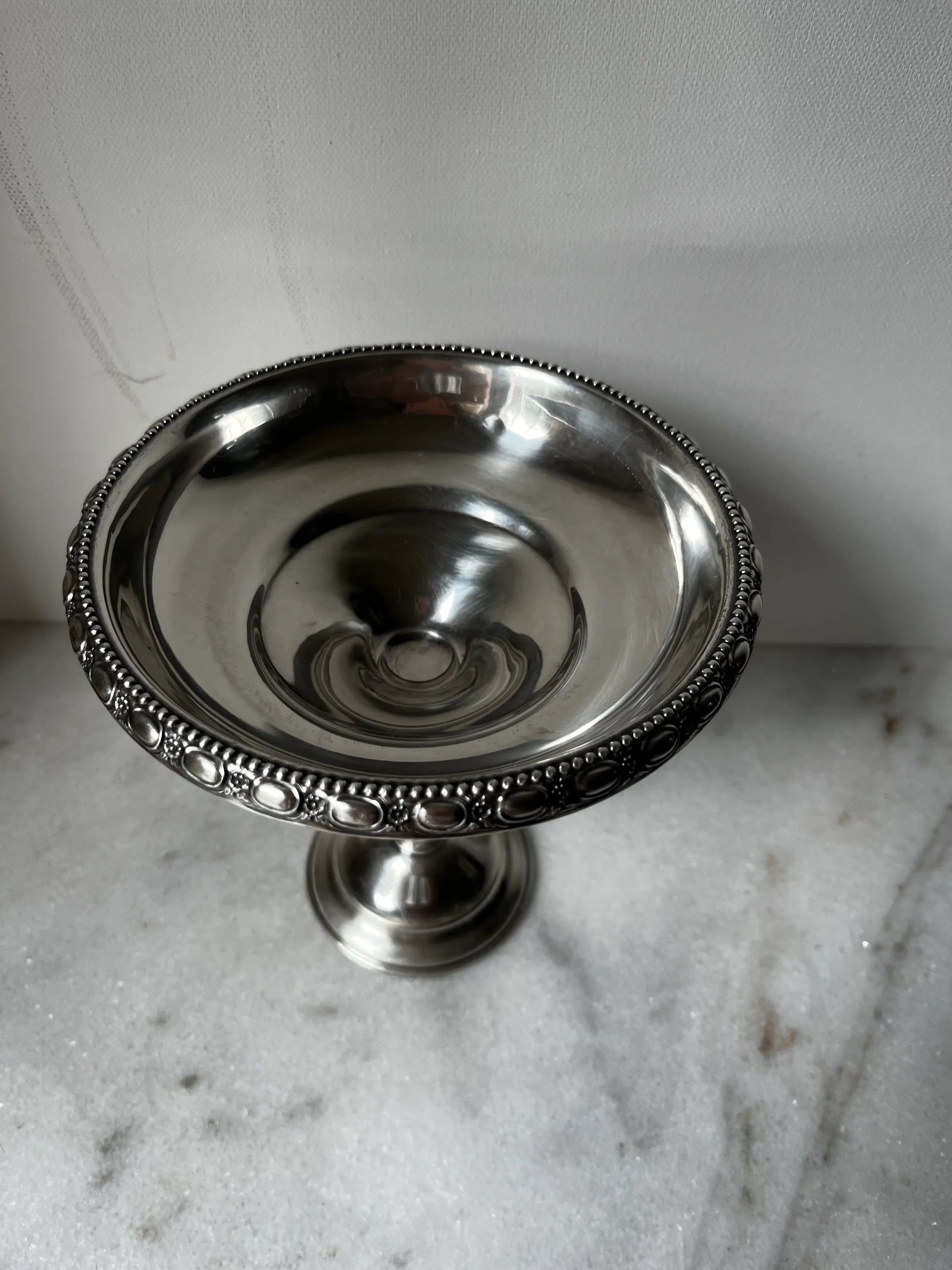 Antique La Pierre Sterling Silver Tall Compote or Candy Dish - 6