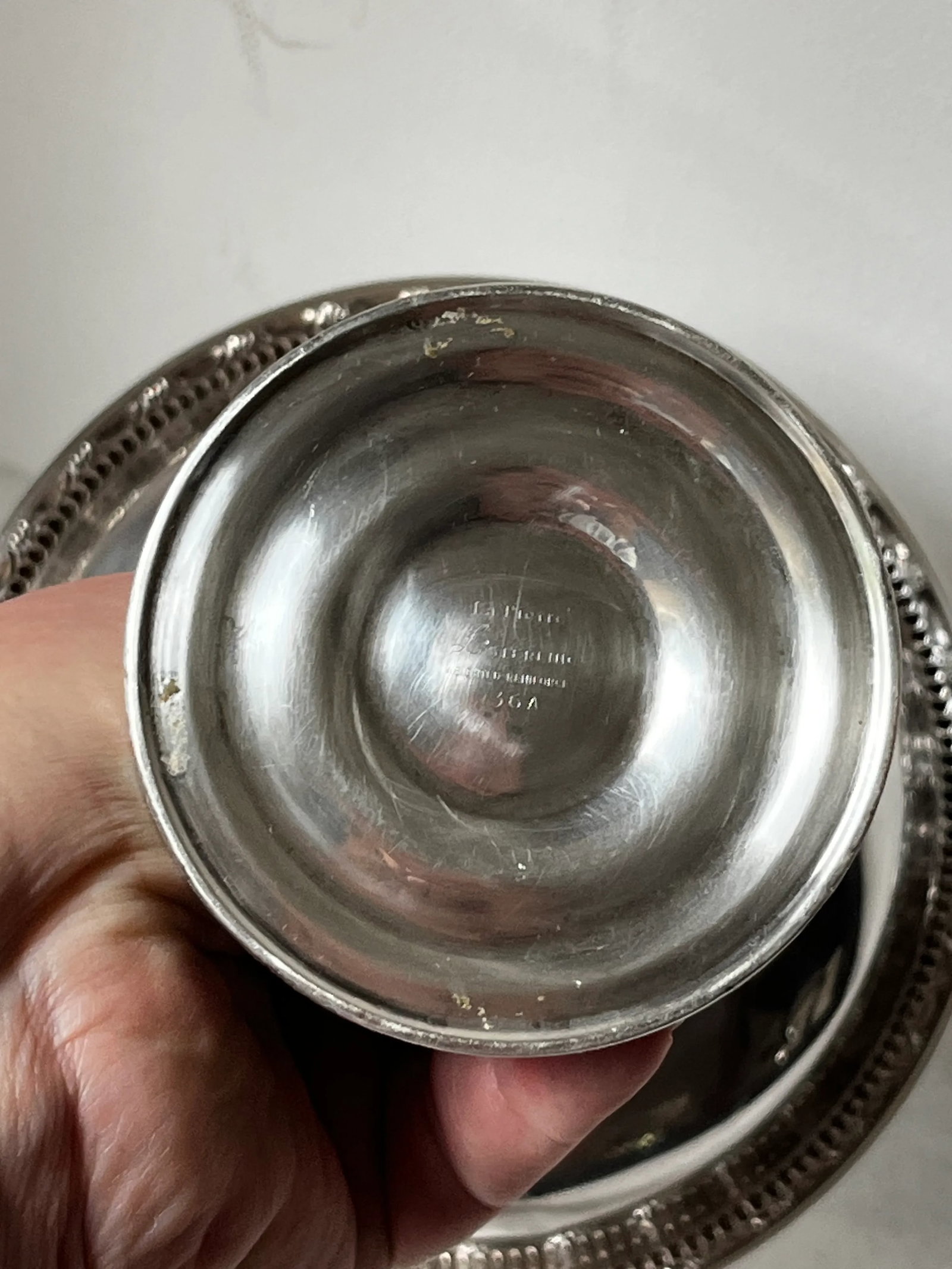 Antique La Pierre Sterling Silver Tall Compote or Candy Dish - 8