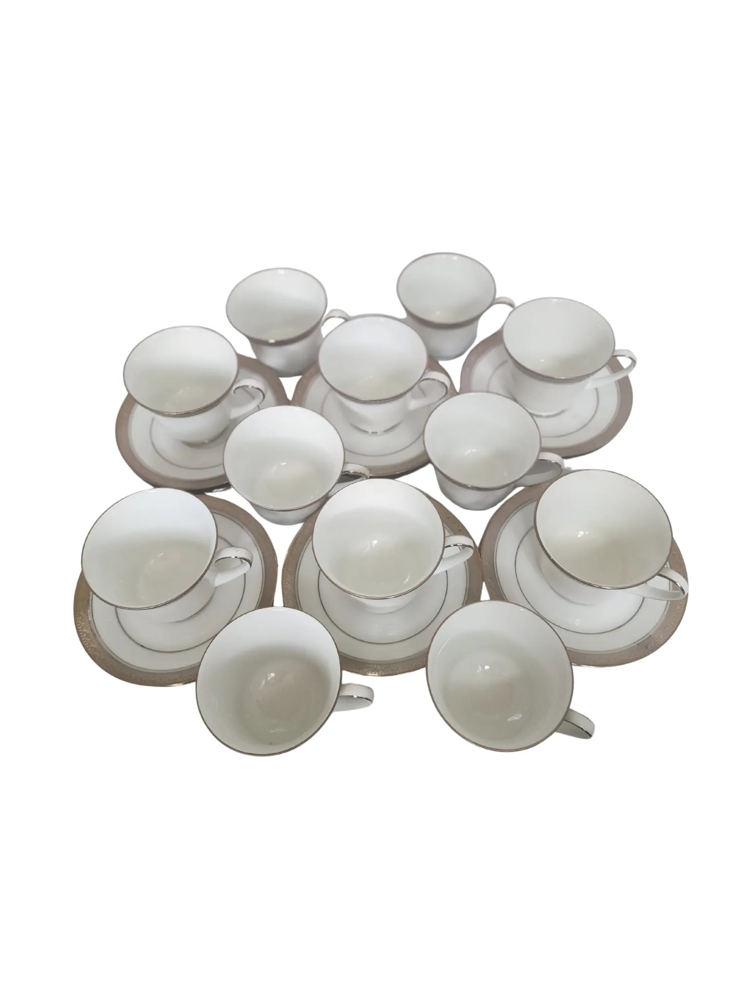Vintage Noritake Crestwood Platinum China Set - 61 Pieces - Service for 12 - Legendary Line - 9