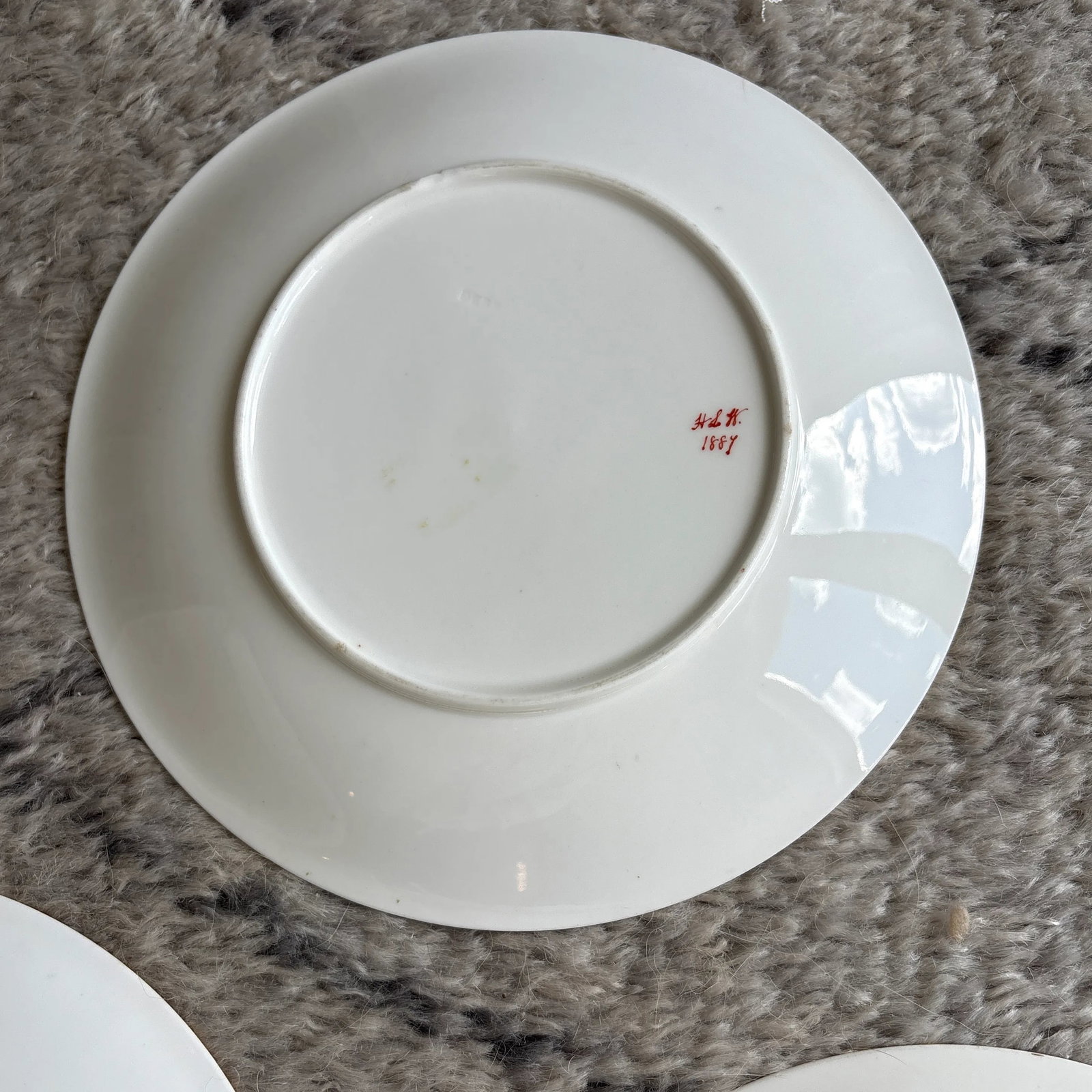 Late 19th Century Set of 5 Orchid Plates by Royal Crown Derby - 8