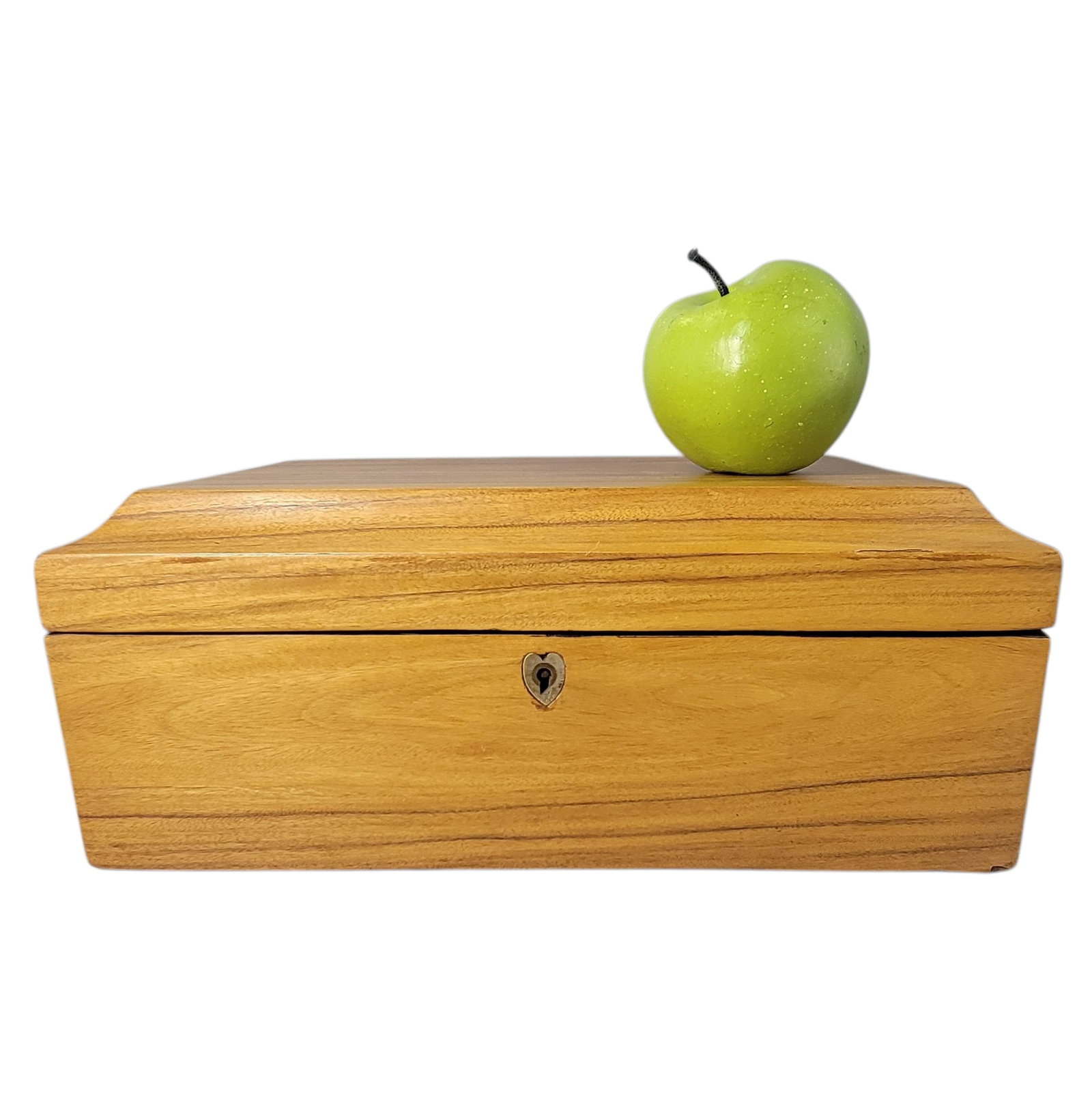 Late 19th Century Blonde Mahogany Lidded Box - 2