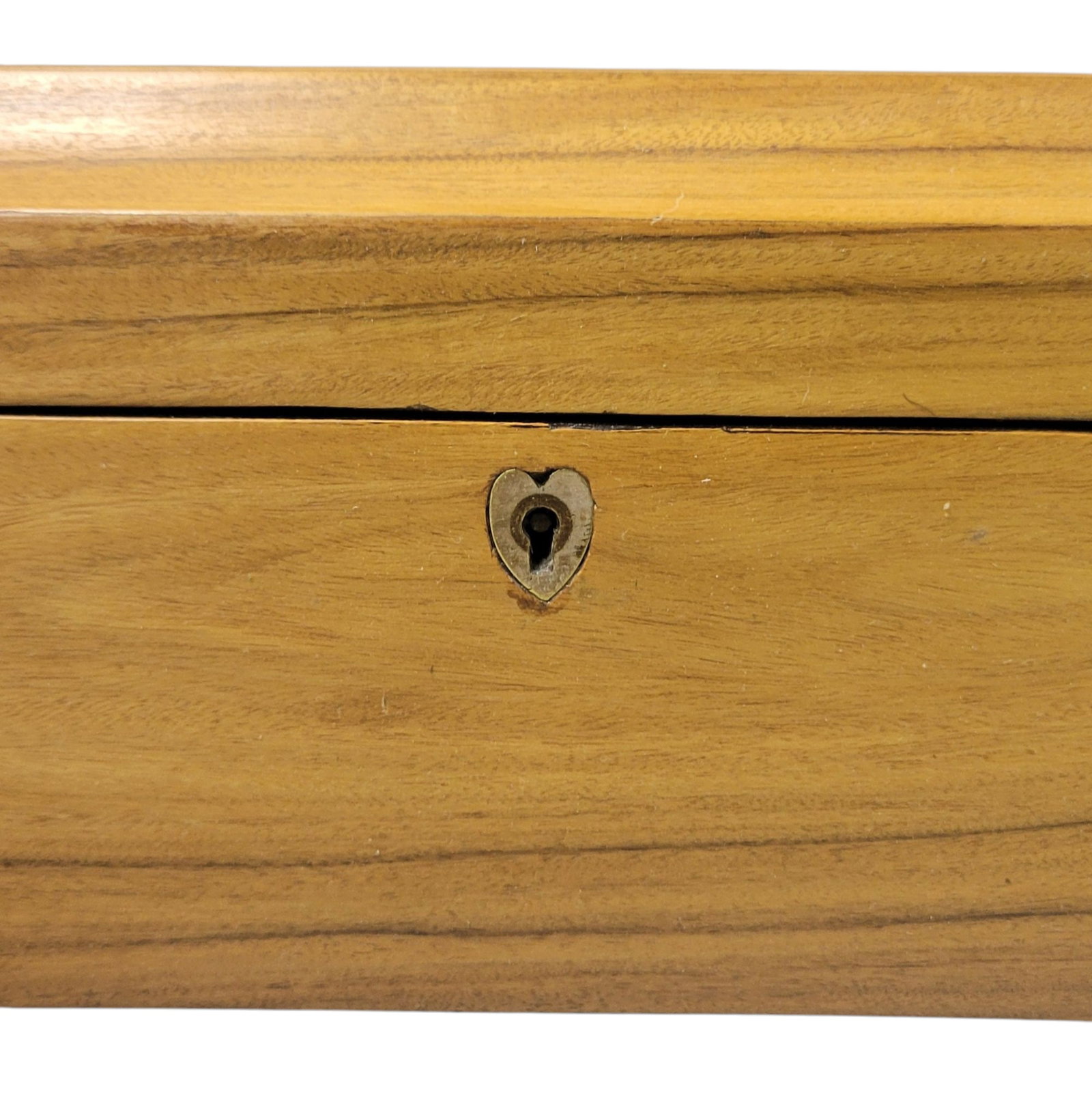 Late 19th Century Blonde Mahogany Lidded Box - 4