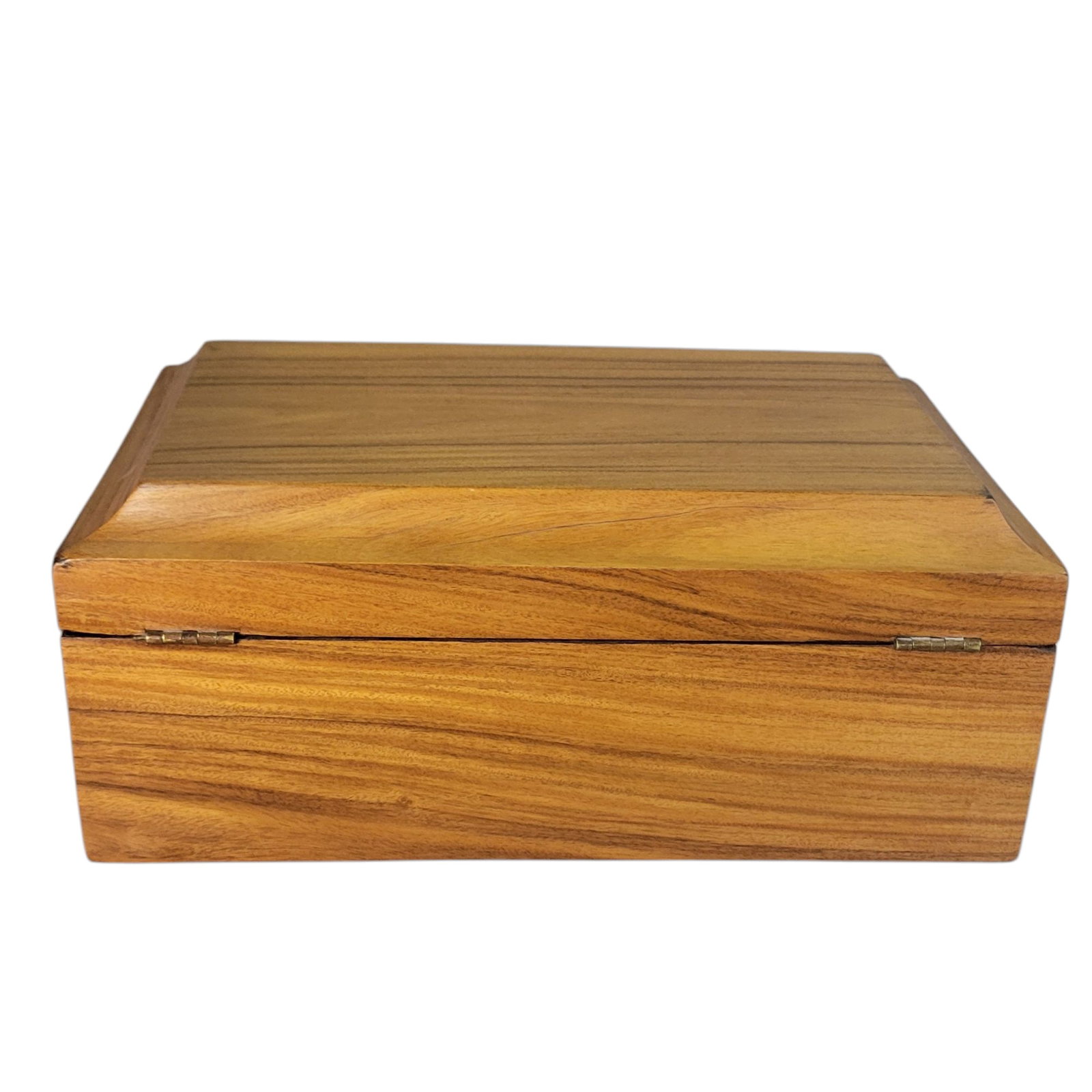 Late 19th Century Blonde Mahogany Lidded Box - 9