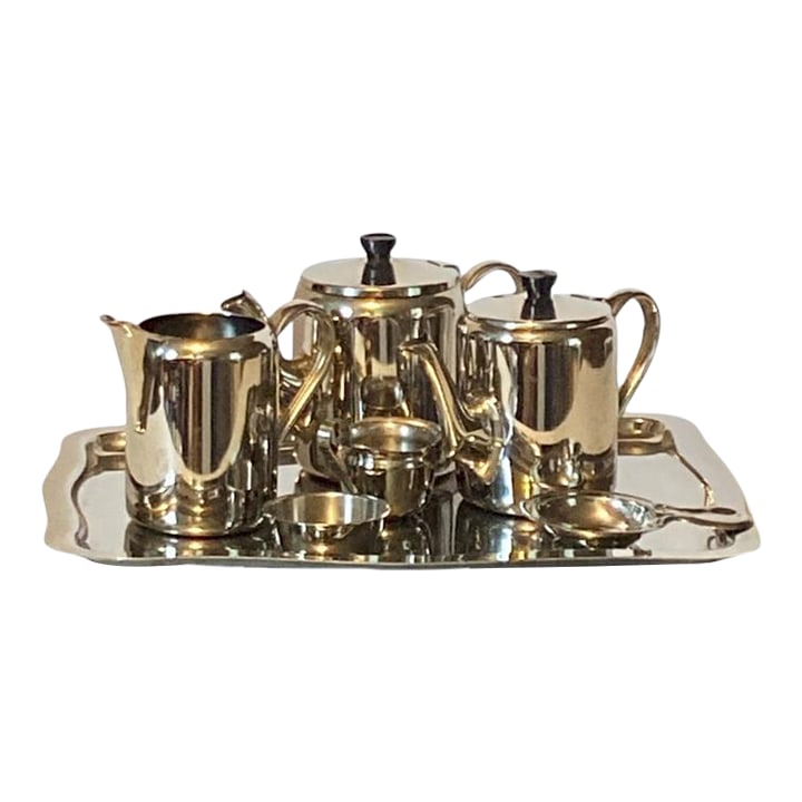 6-Piece Besozzi Y Garcia Argentina Stainless Steel Coffee and Tea Set With Additional Stainless Stee (1 of 17)