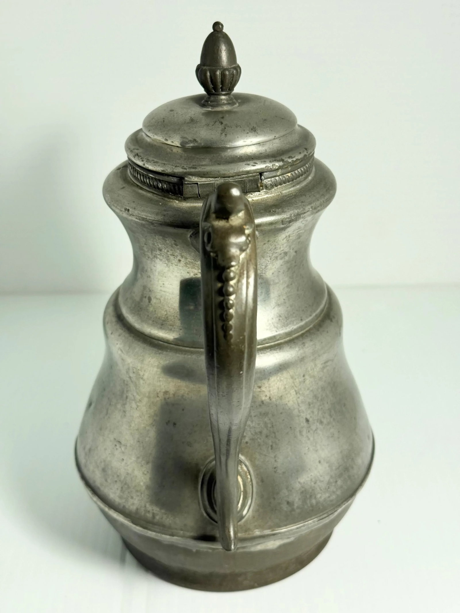 Civil War Era Pewter Coffee Pot (E. B. Manning Patent June 1862) - 4