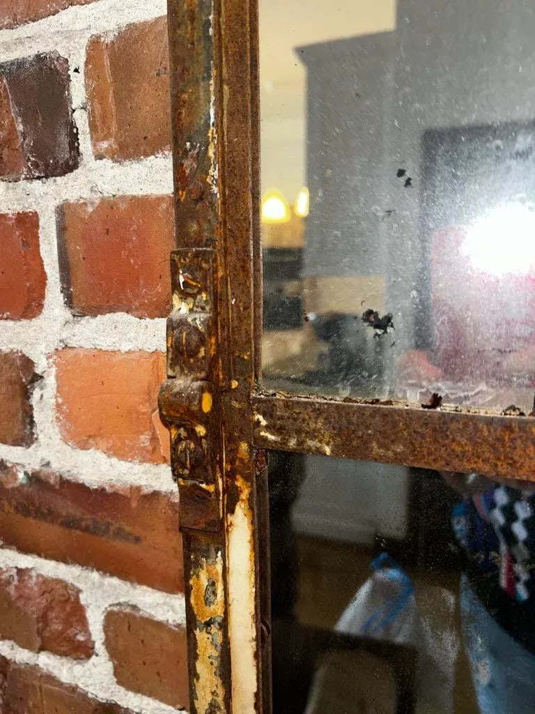 Antique Tall Wall Arched Cathedral Mirror - 3