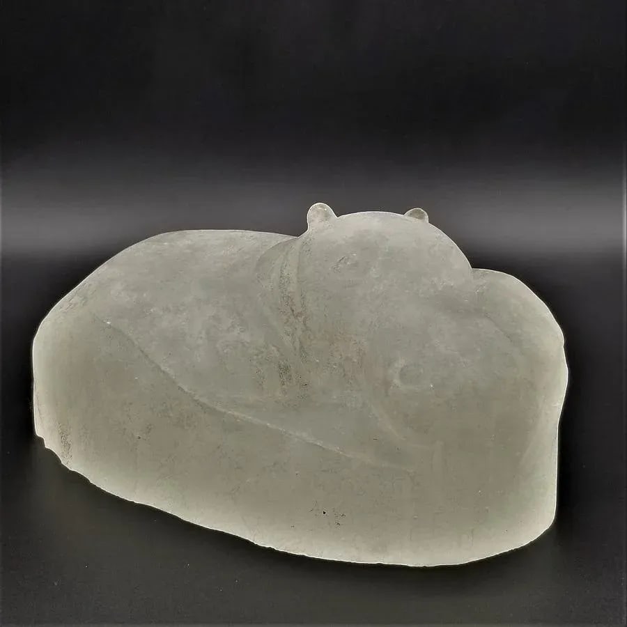 1930s Flavio Poli for Seguso Murano Glass Hippopotamus - 13