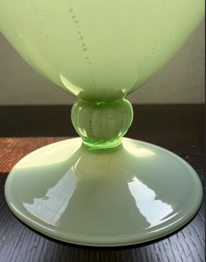 1930s Seguso Vetri d'Arte Veronese Vase in Green - 10