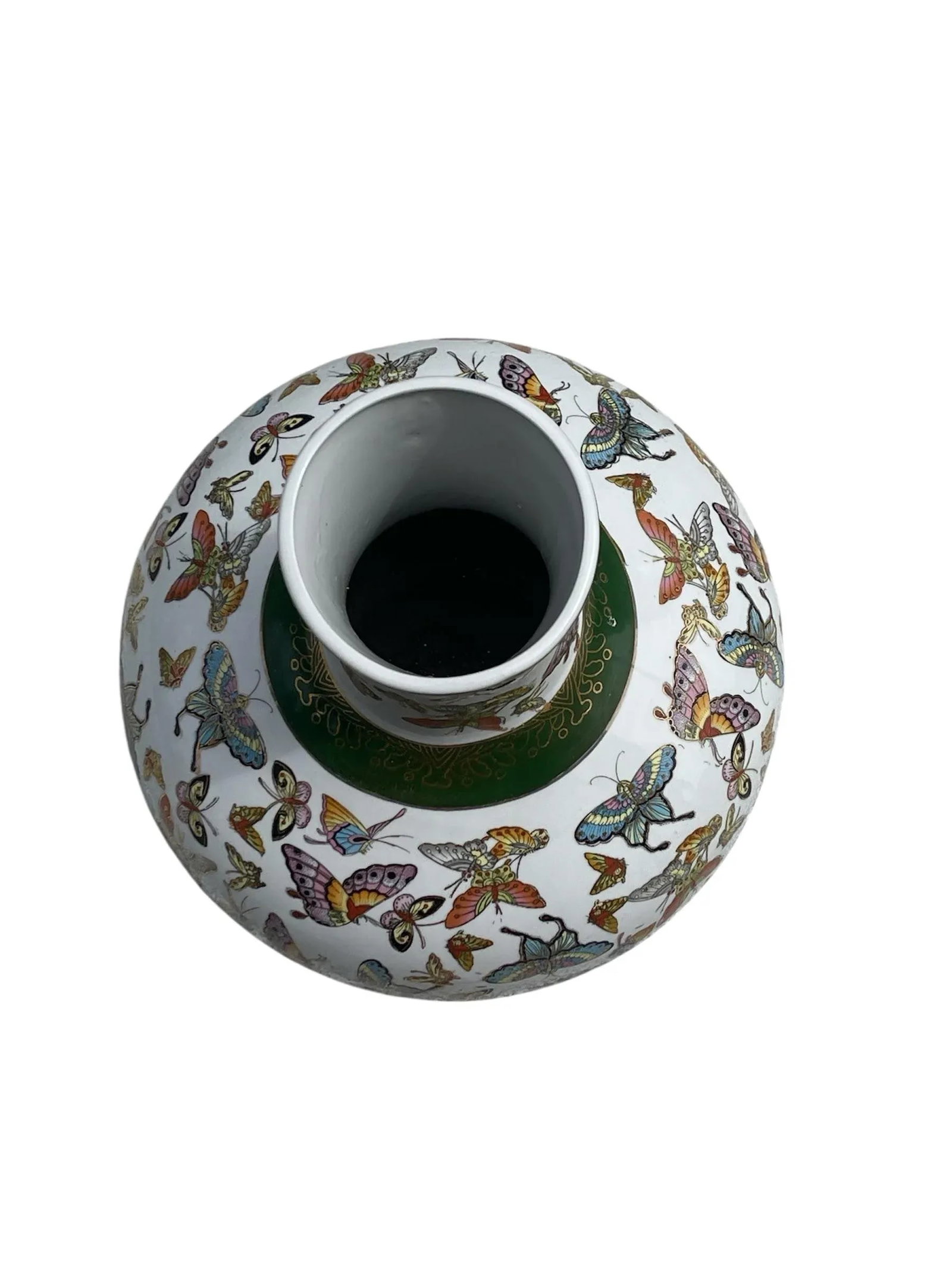 Mid 20th Century Chinese Porcelain Butterfly Vase - 2