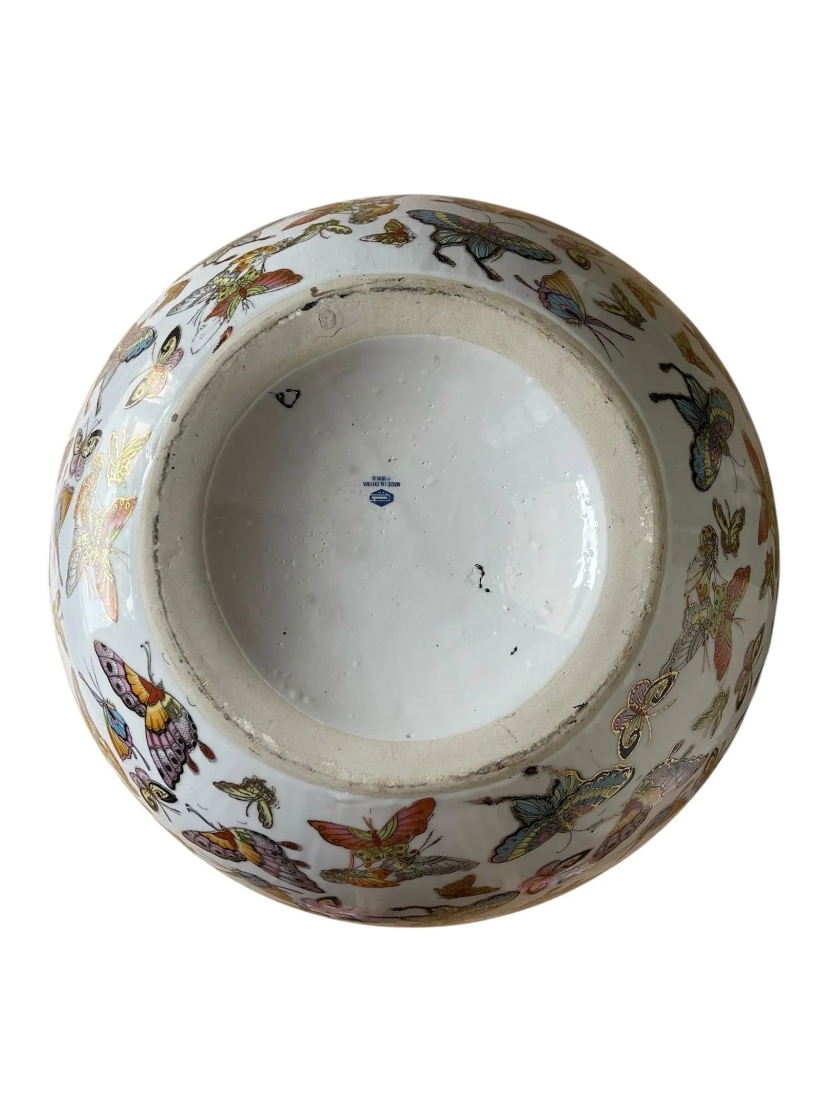 Mid 20th Century Chinese Porcelain Butterfly Vase - 7