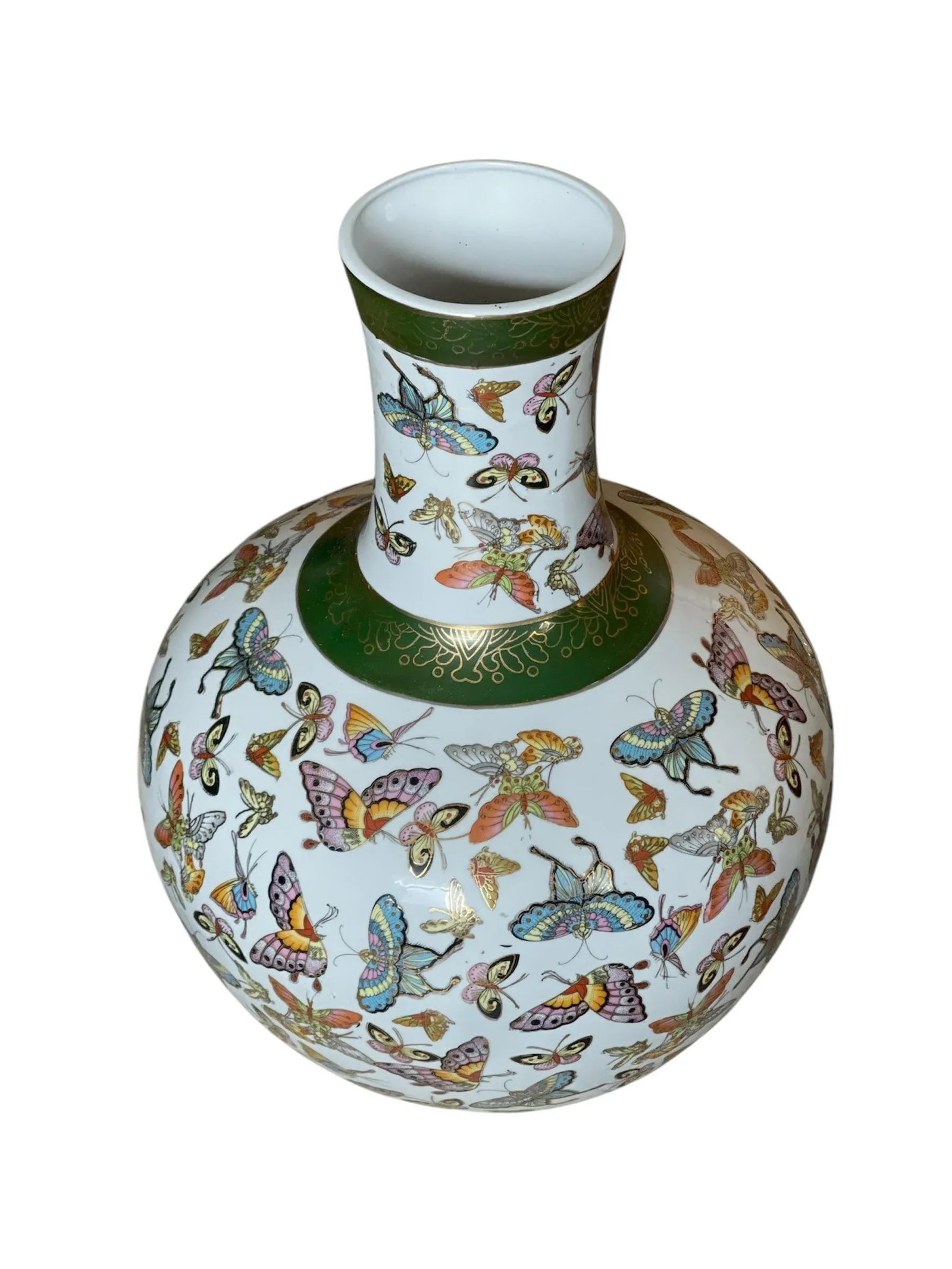 Mid 20th Century Chinese Porcelain Butterfly Vase - 8