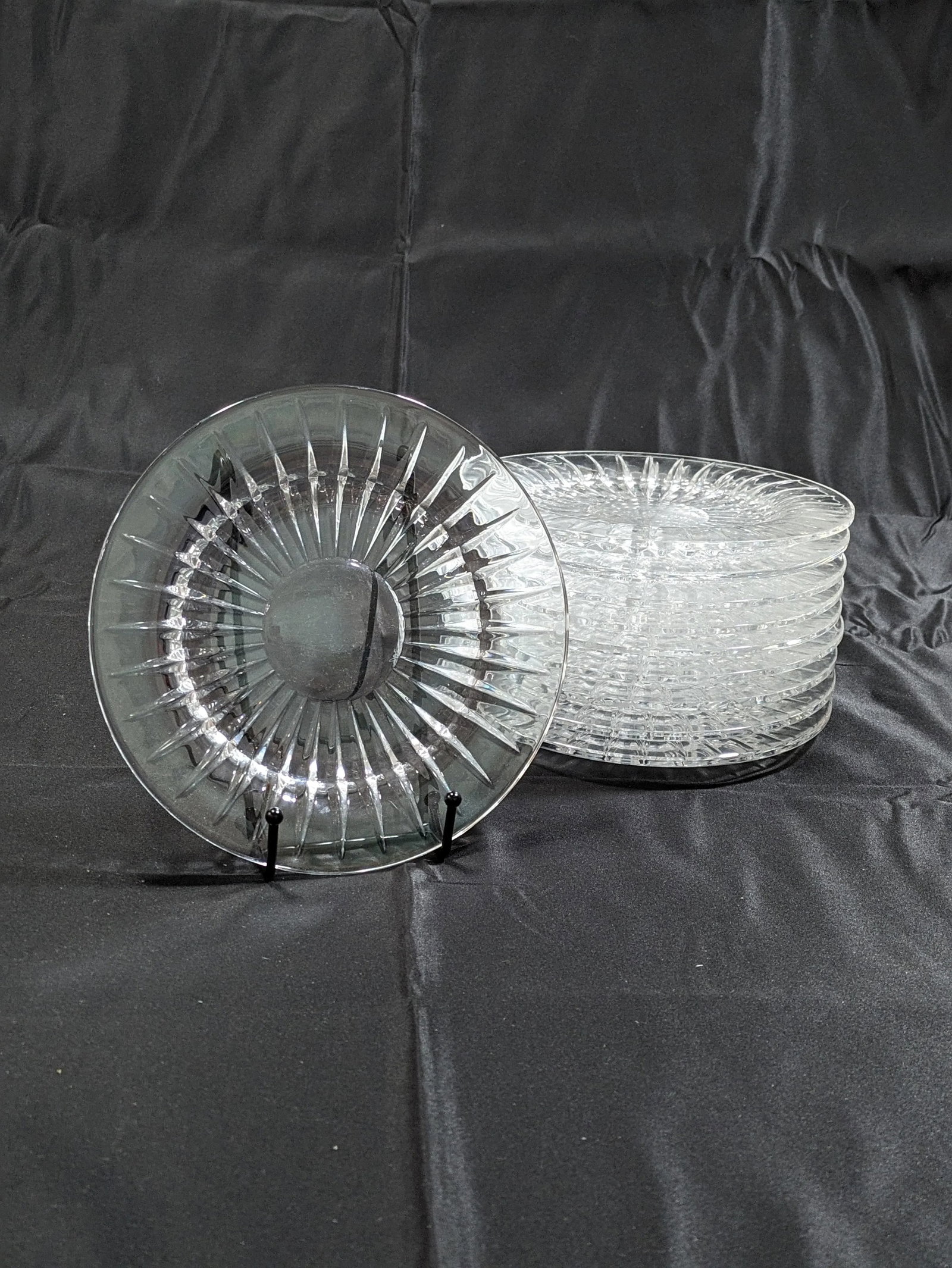 Vintage 1950s Art Deco Val Saint-Lambert "Balmoral" Salad Plates- Set of 10 - 5