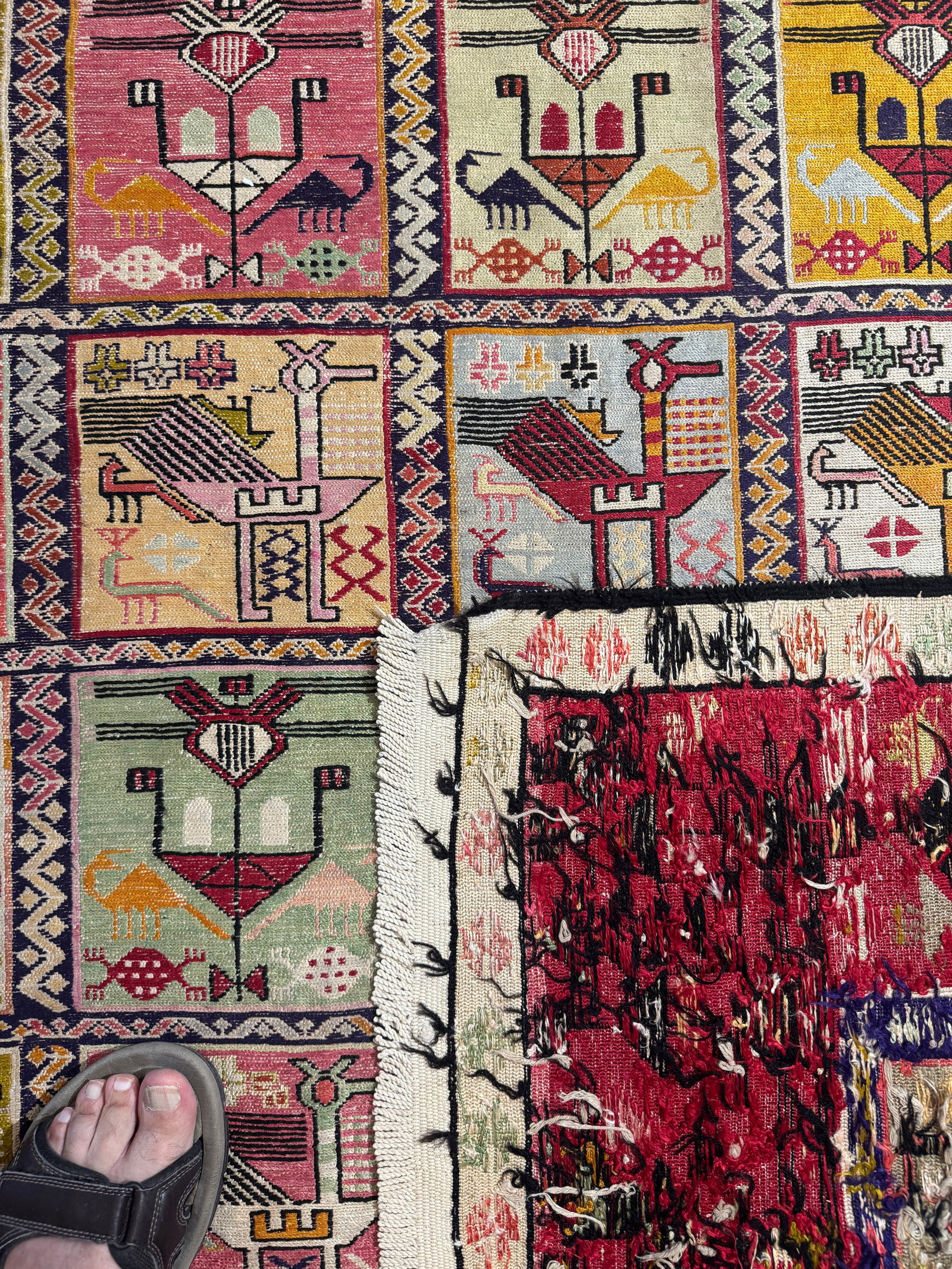 1960s Azerbaijani Shirvan/Quba Kilim - 4