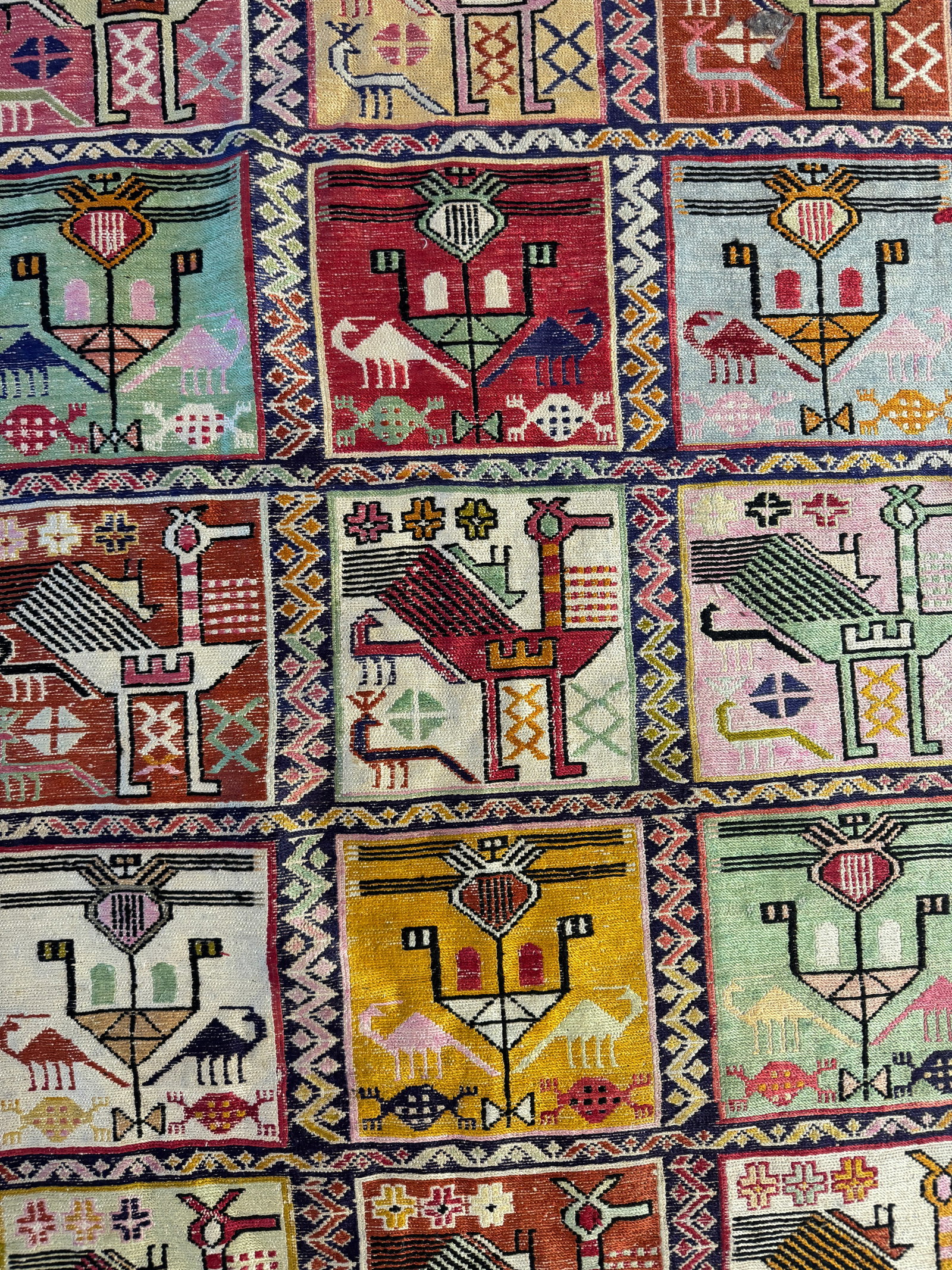 1960s Azerbaijani Shirvan/Quba Kilim - 6