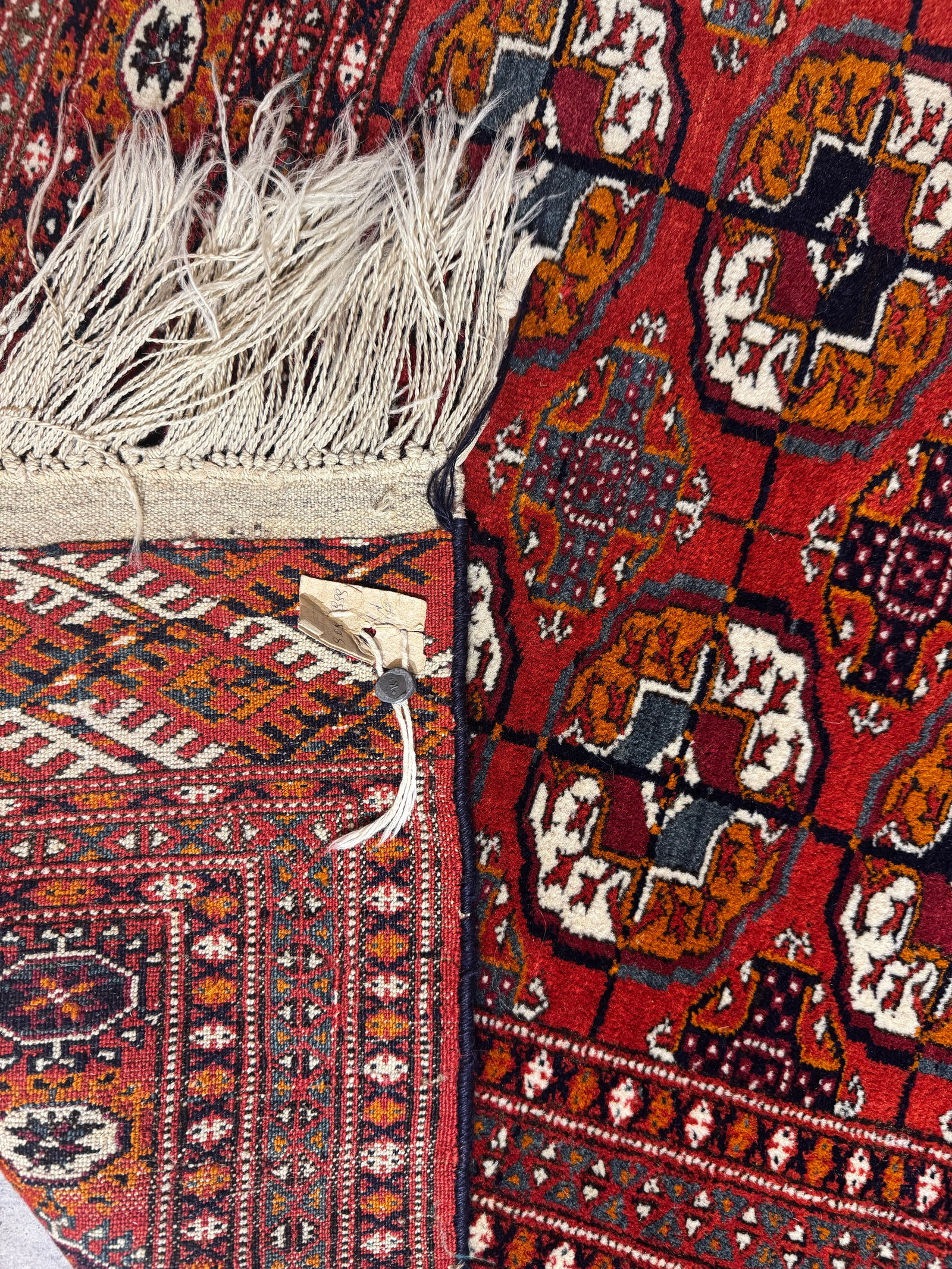 Tekke-Pattern Rug (1951) With Factory Seal - 8