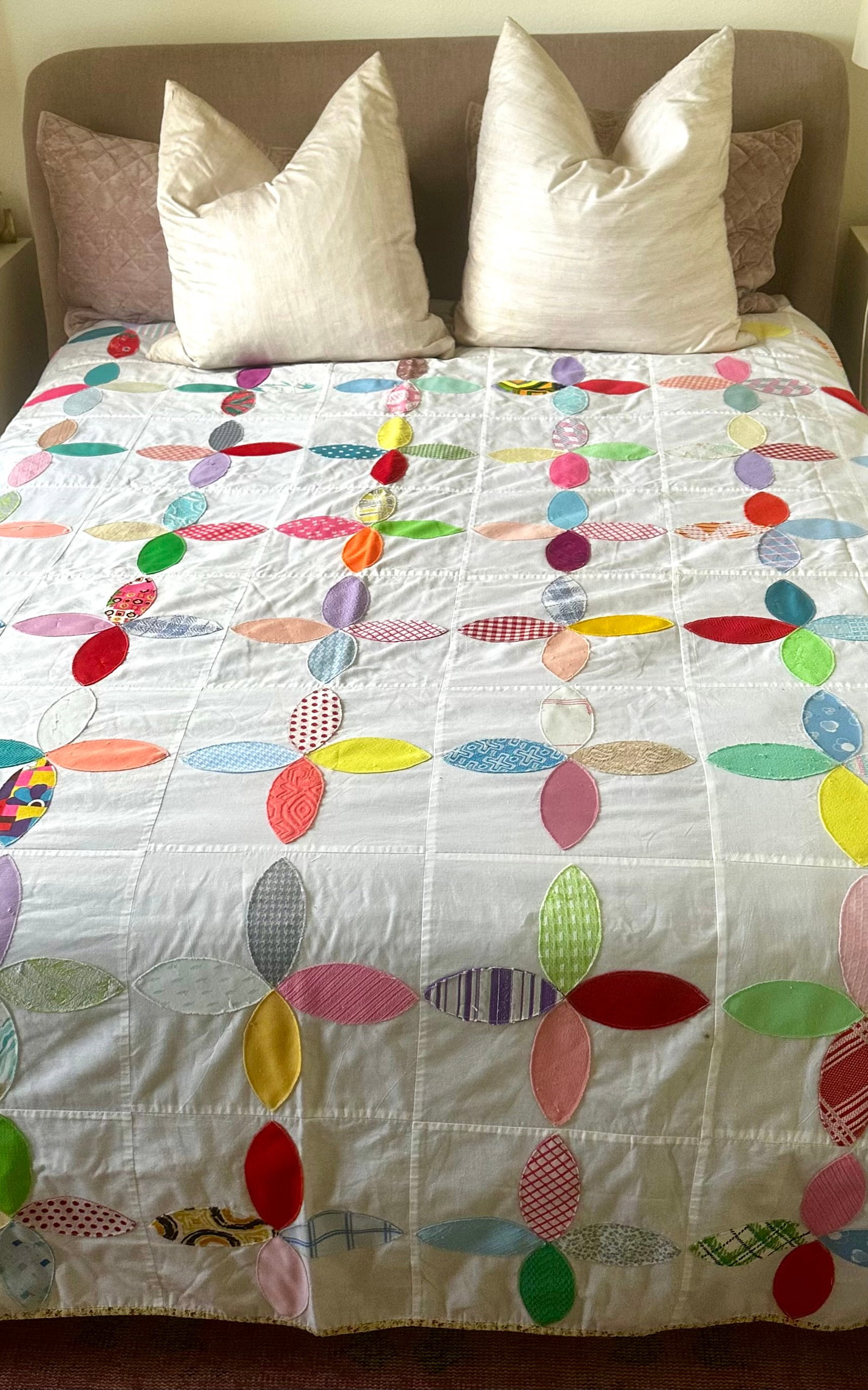 Custom King Quilt by Linda Osmond - Fogo Island, Newfoundland - 2014 Handcrafted Heirloom Quilt - 2