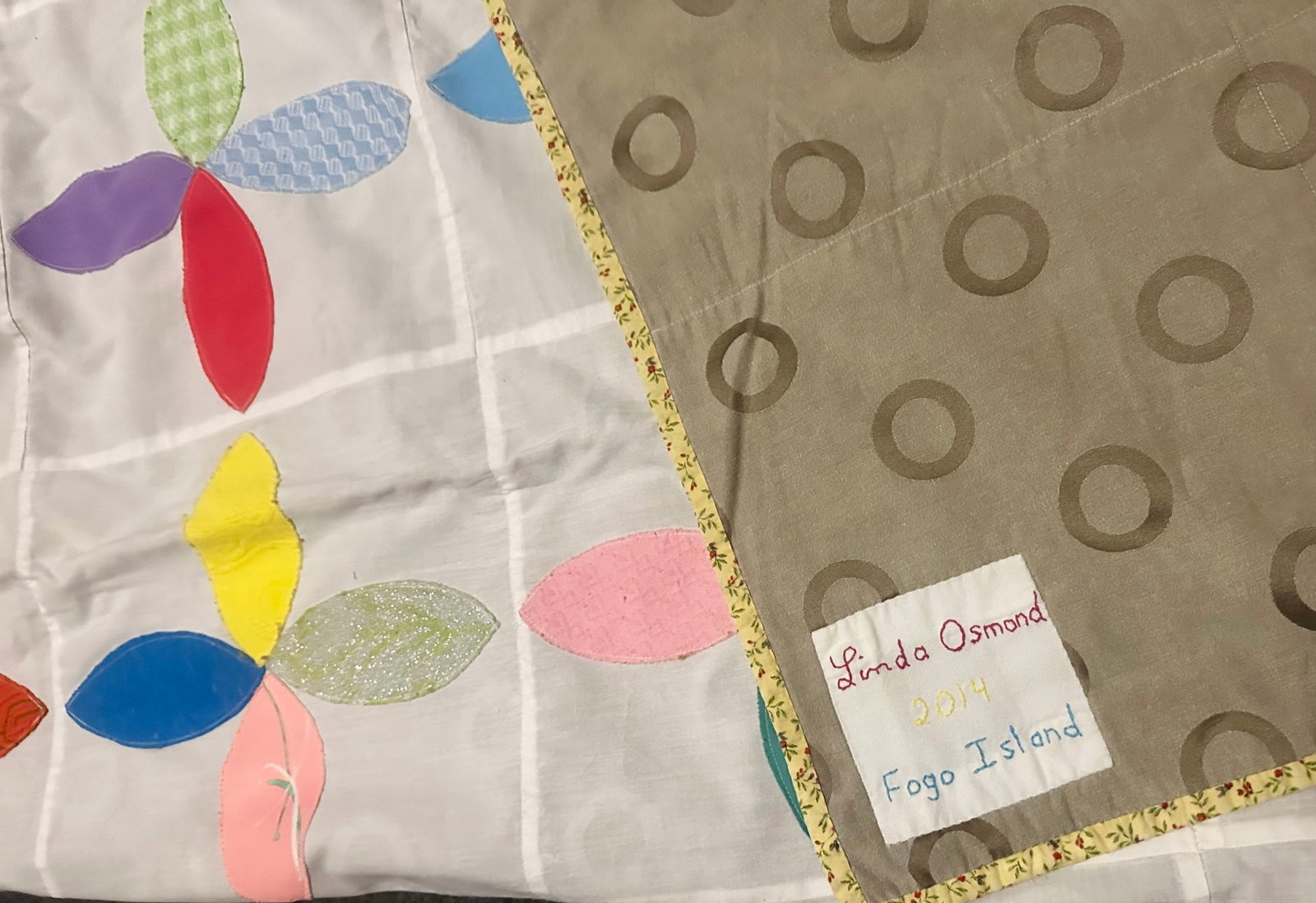 Custom King Quilt by Linda Osmond - Fogo Island, Newfoundland - 2014 Handcrafted Heirloom Quilt - 3