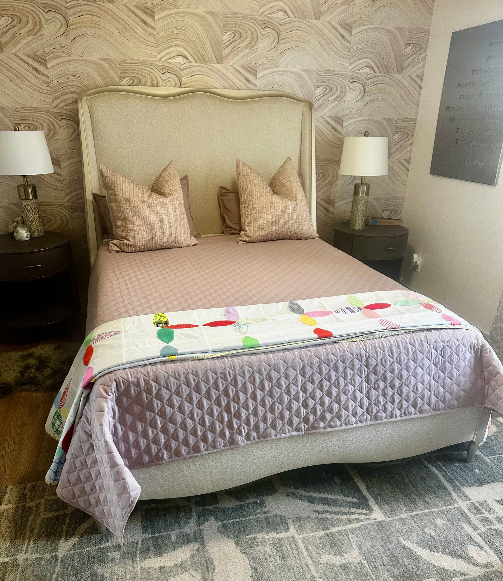 Custom King Quilt by Linda Osmond - Fogo Island, Newfoundland - 2014 Handcrafted Heirloom Quilt - 6
