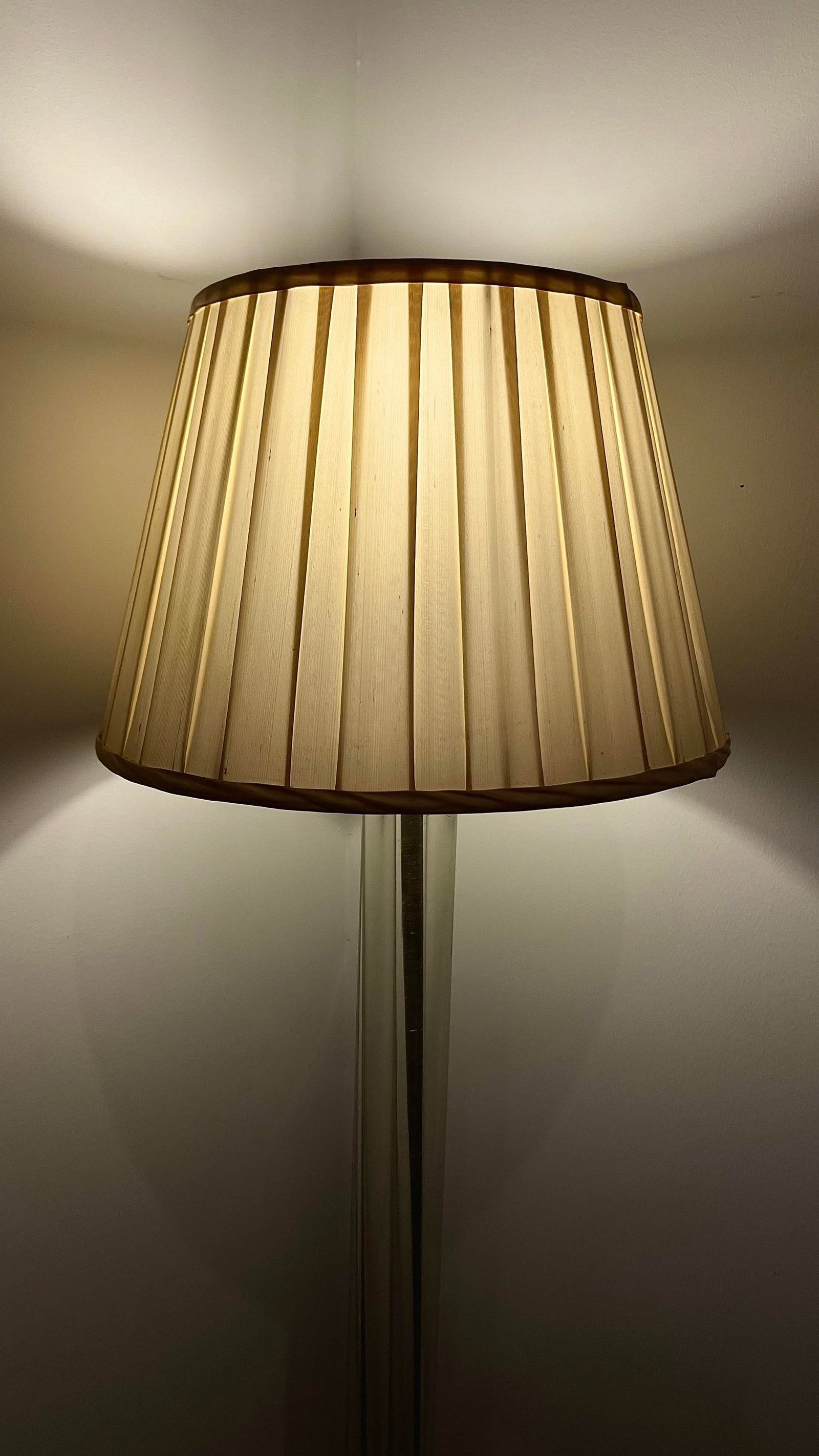 1980s Restoration Hardware Glass Rods Floor Lamp on Chrome Basey - 4