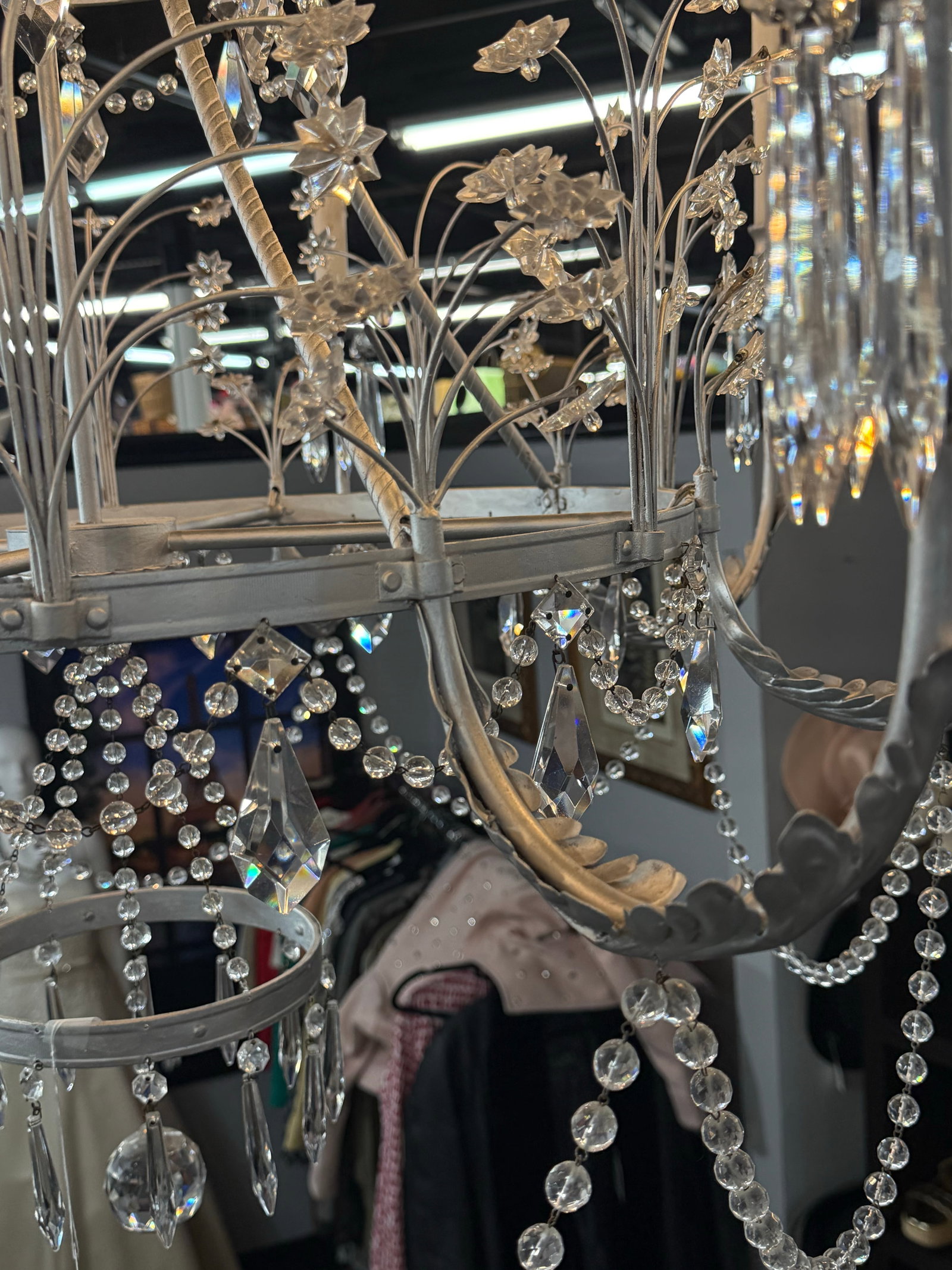 1960s Niermann Weeks Swedish Crystal Chandelier - 4