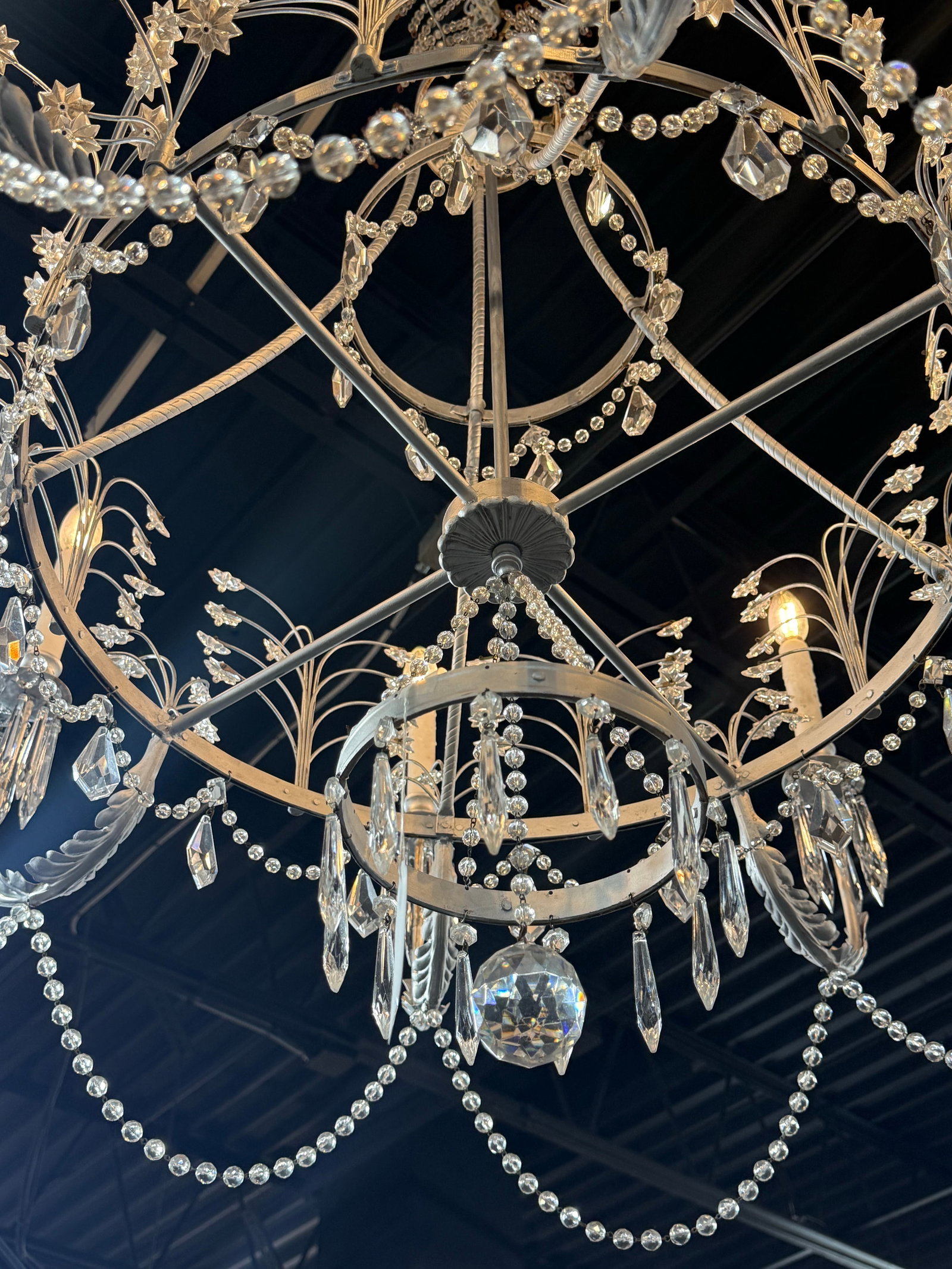 1960s Niermann Weeks Swedish Crystal Chandelier - 7