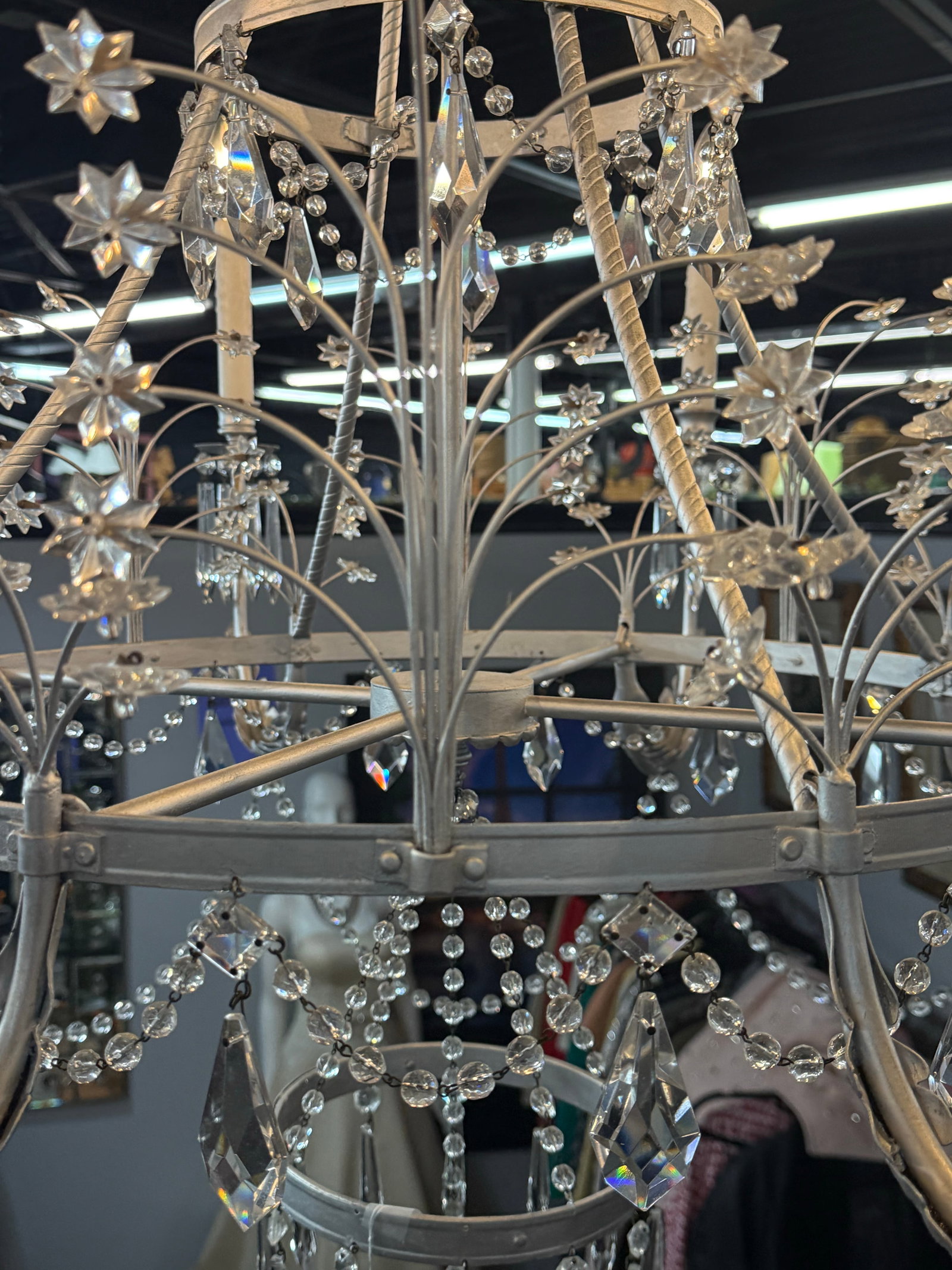 1960s Niermann Weeks Swedish Crystal Chandelier - 8