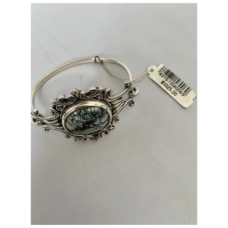 King Baby Sterling and Turquoise Bracelet - 11