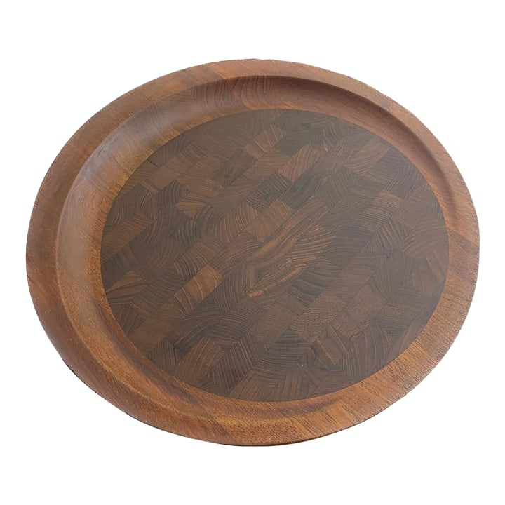 1950s Iconic Jens Harald Quistgaard (Jhq) Teak Butcher Block Serving Tray | Mid-Century Danish Moder: Presenting an exceptional piece of Danish design history: this rare Teak Butcher Block Serving Board / Charcuterie Tray, designed by the legendary Jens Harald Quistgaard (JHQ). Produced circa 1950s