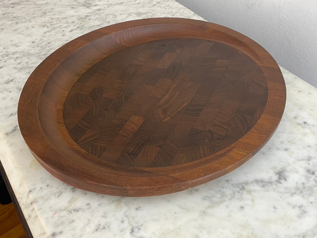 1950s Iconic Jens Harald Quistgaard (Jhq) Teak Butcher Block Serving Tray | Mid-Century Danish Moder - 3