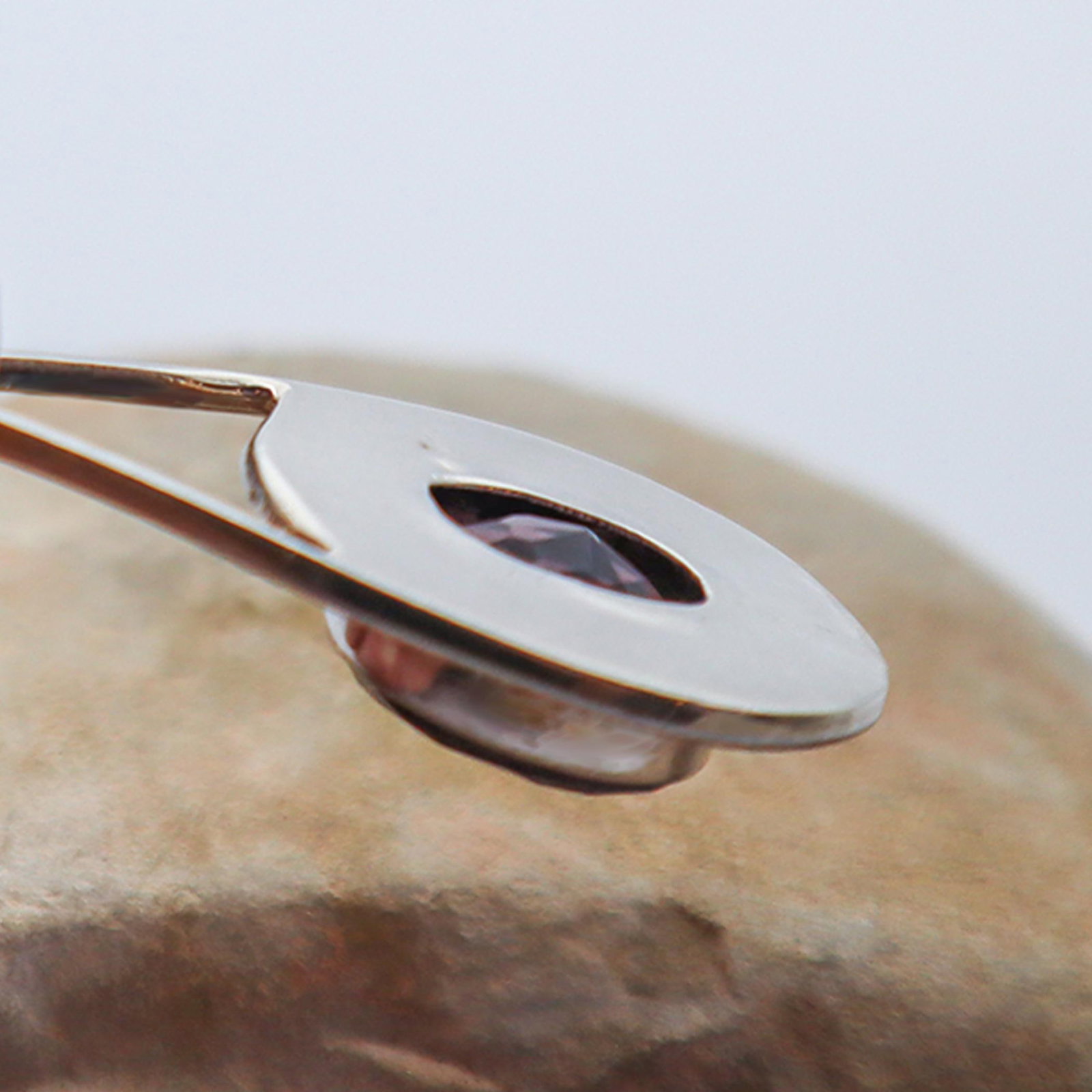 Amethyst Brilliant Oval Cut in Sterling Silver - 6