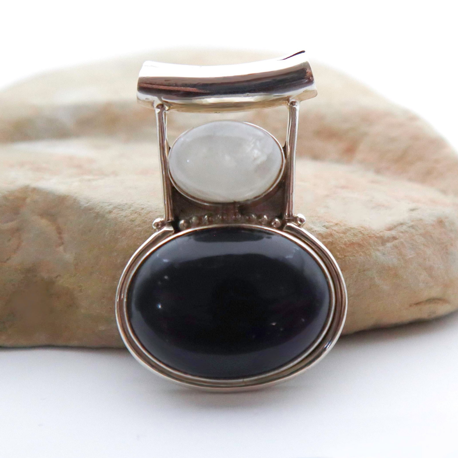 Deep Purple Amethyst With Moonstone in Sterling Silver - 8