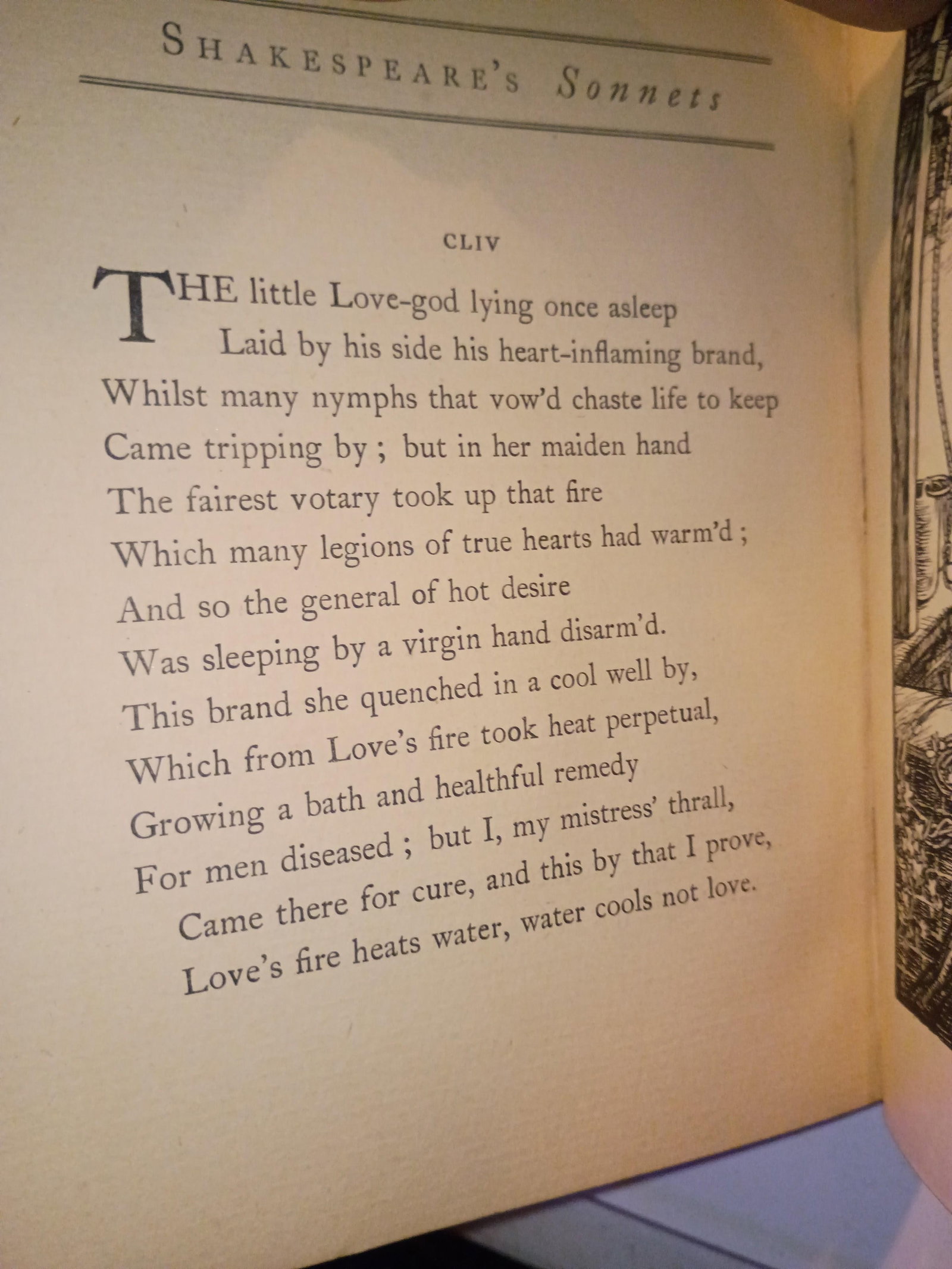 Signed Shakespeare's Sonnets One of a Kind Full Leather Artisan Hand-Bound, 1899, Art Nouveau Illust - 12