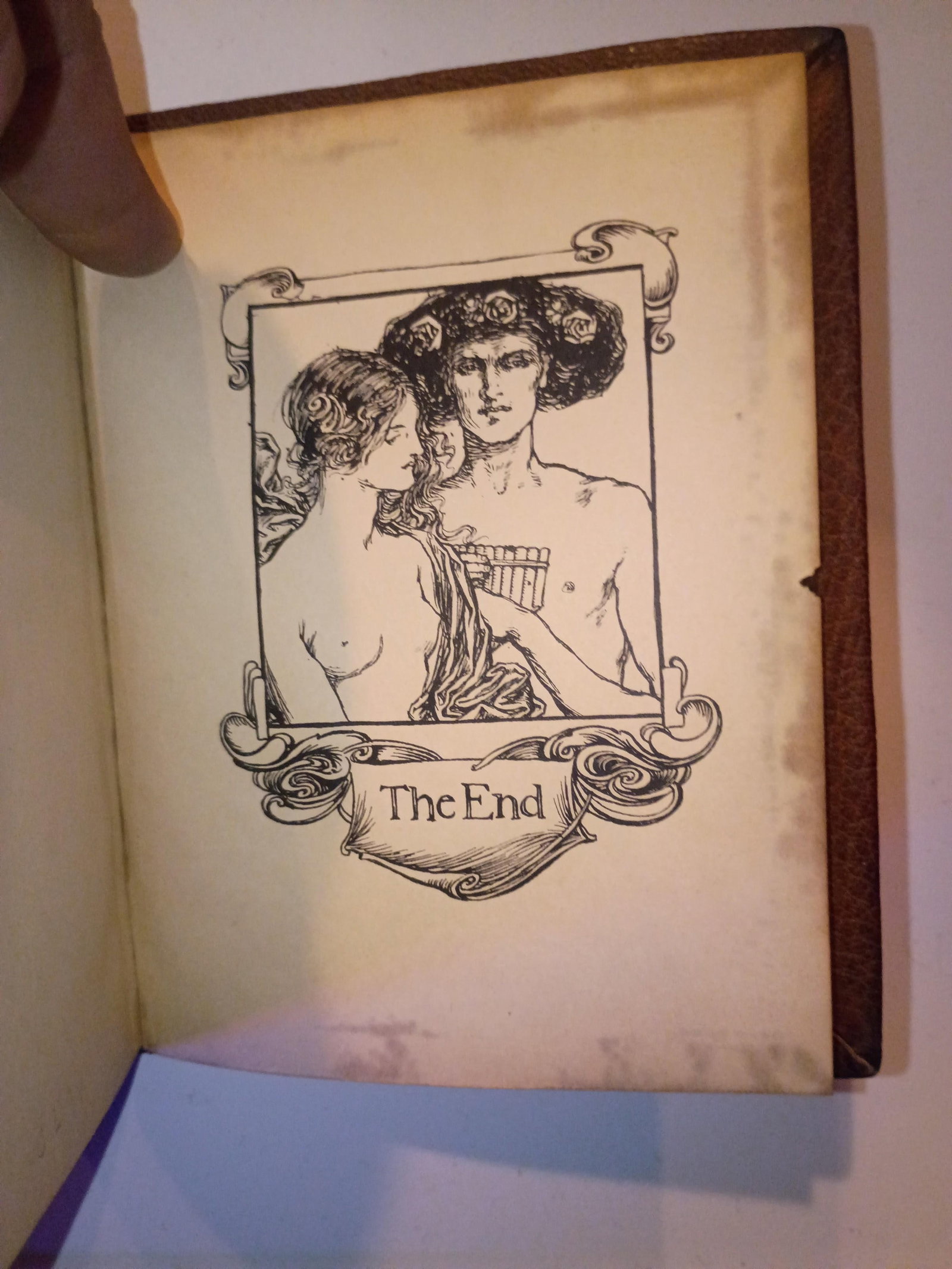 Signed Shakespeare's Sonnets One of a Kind Full Leather Artisan Hand-Bound, 1899, Art Nouveau Illust - 13