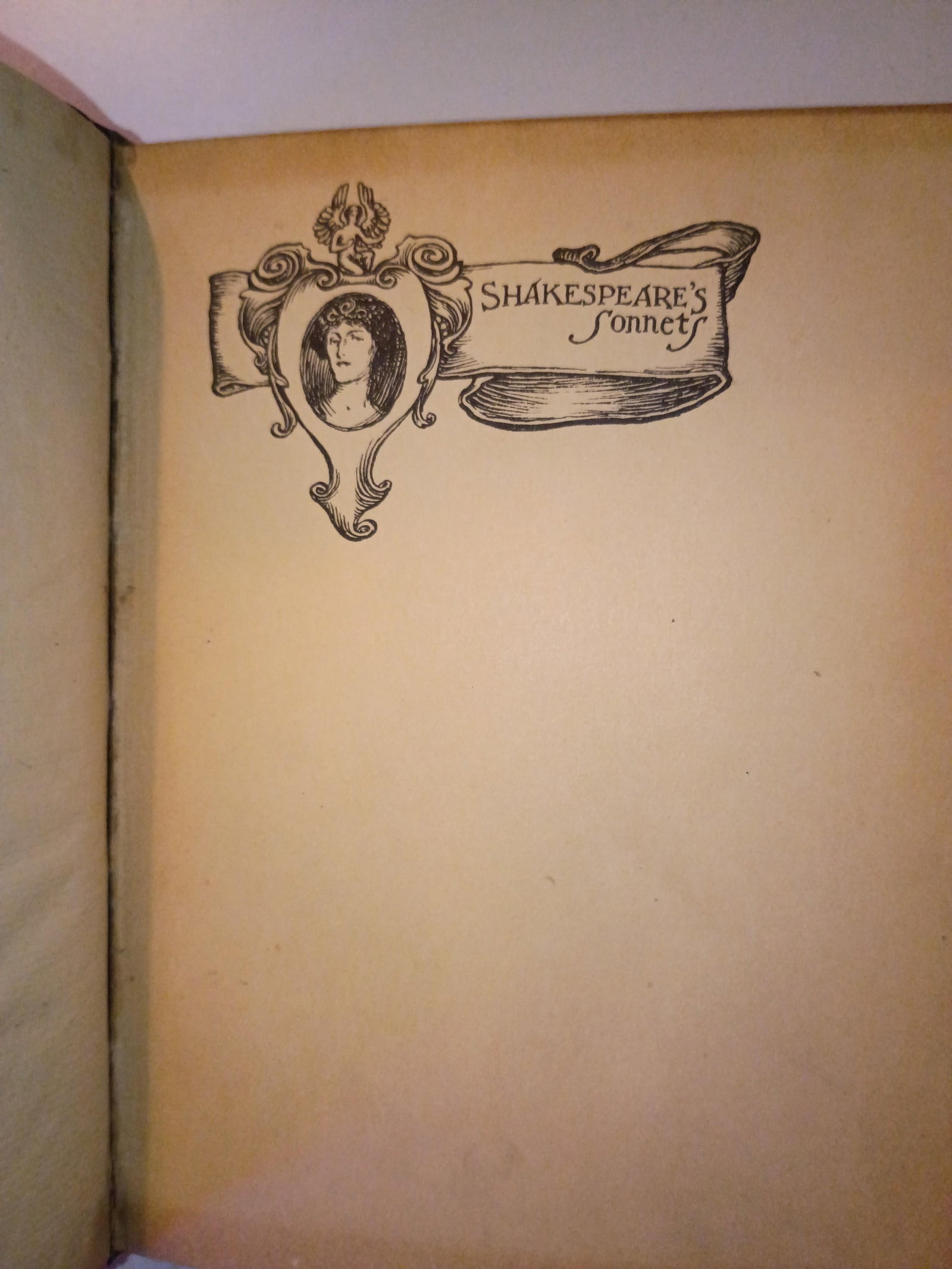 Signed Shakespeare's Sonnets One of a Kind Full Leather Artisan Hand-Bound, 1899, Art Nouveau Illust - 6