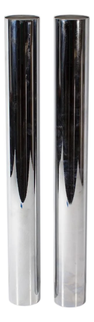 Pair of Philippi Chrome Candle Holders (1 of 8)
