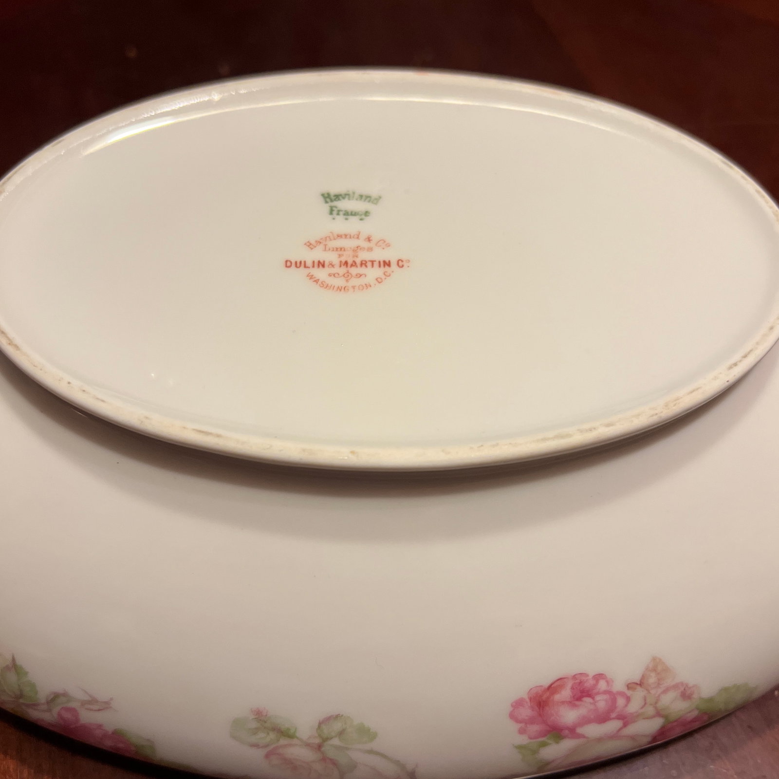 1900s Haviland Limoges for Dulin & Martin Footed Tureen Featuring Roses - 8