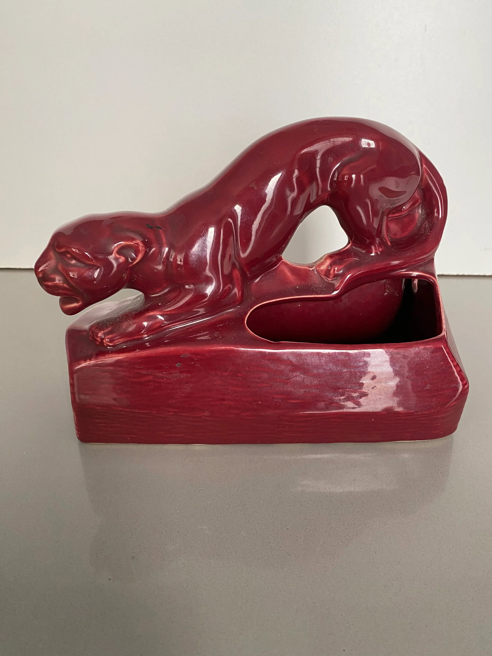 1950s Panther Ceramic Sculpture - 6