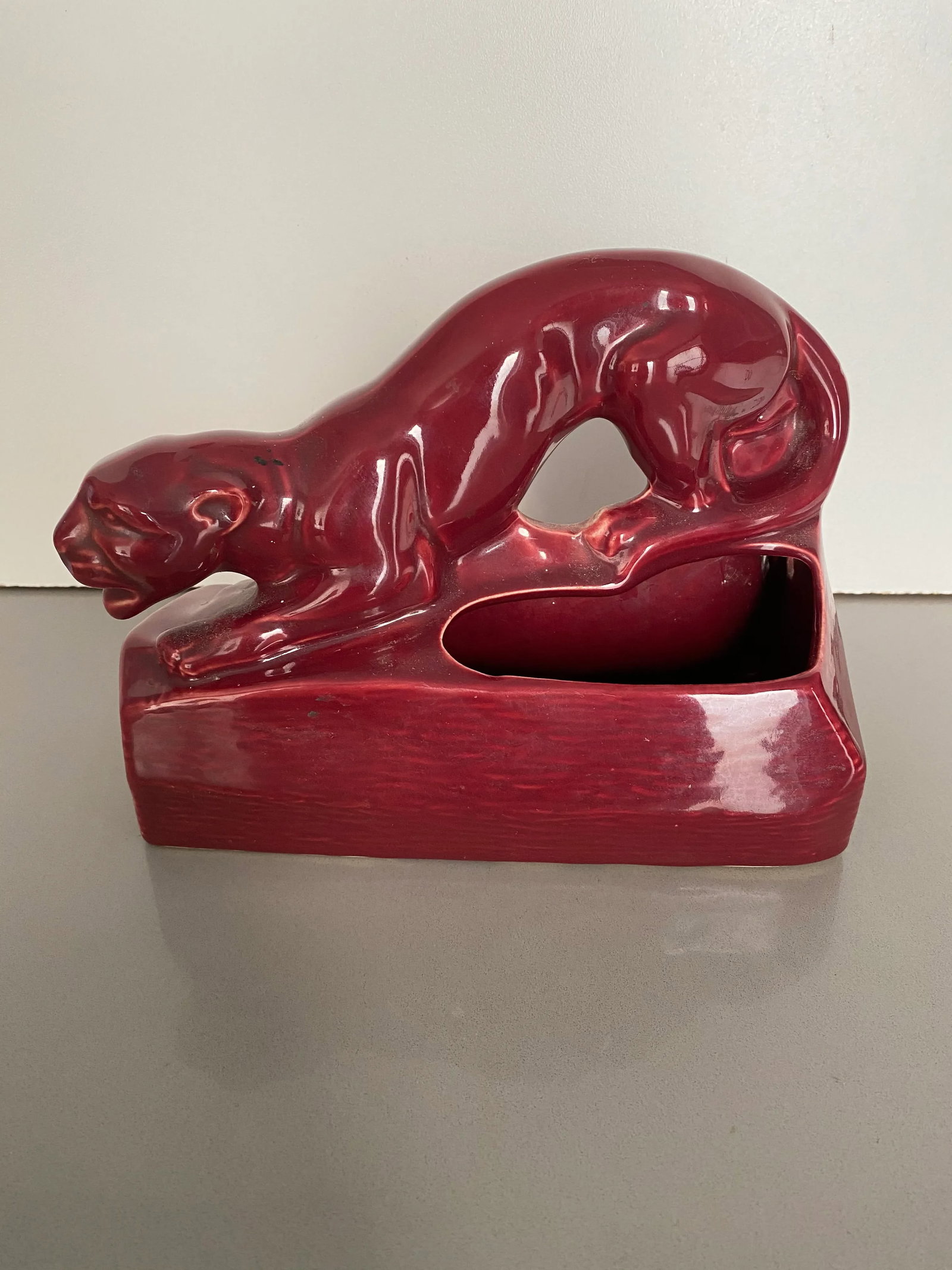 1950s Panther Ceramic Sculpture - 8