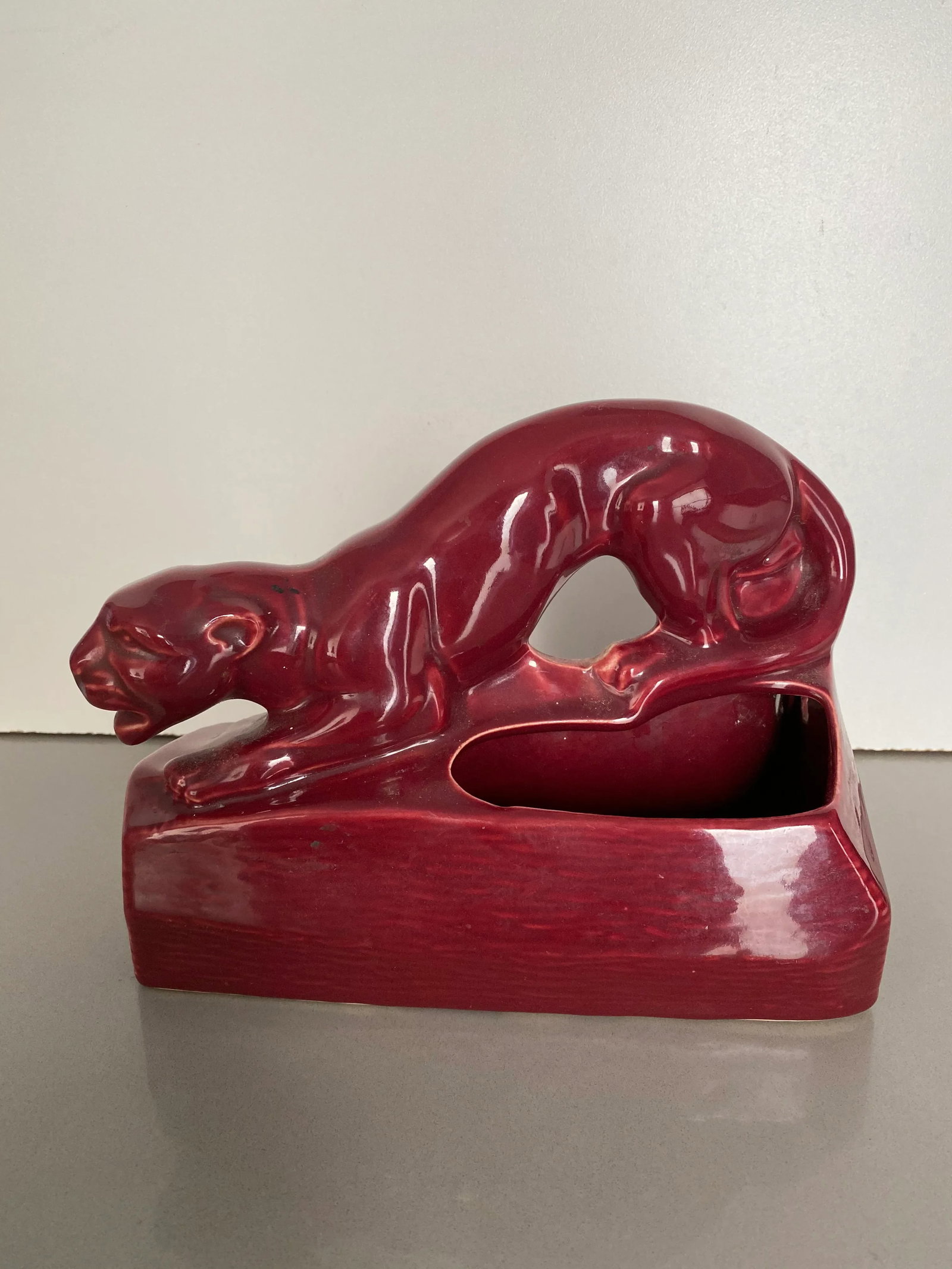 1950s Panther Ceramic Sculpture - 9