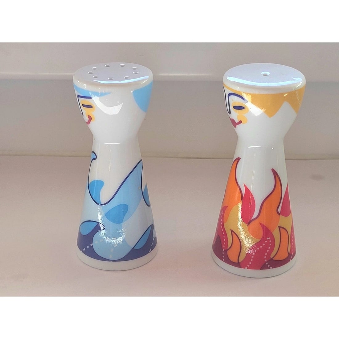 Vintage Ritzenhoff Mr Salt Mrs Pepper Shakers Carl Van Ommen 2004 - 2