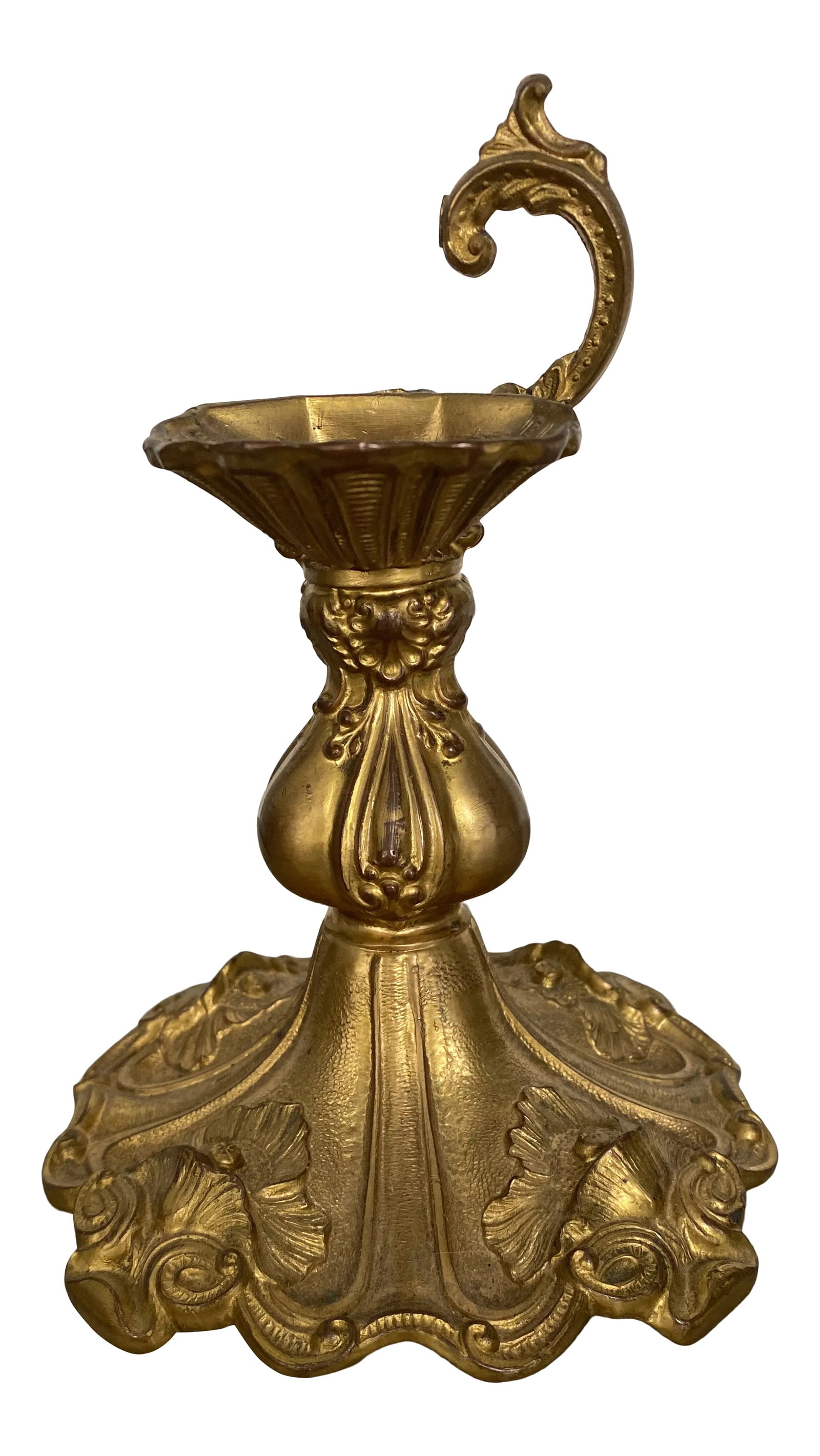 Late 19th Century French Bronze Doire Candlestick Fragment: just found this wonderful decorative fragment the casting and patina are def top quality , I think it one time there was probably a porcelain sculpture or bronze shell which is long gone you can see