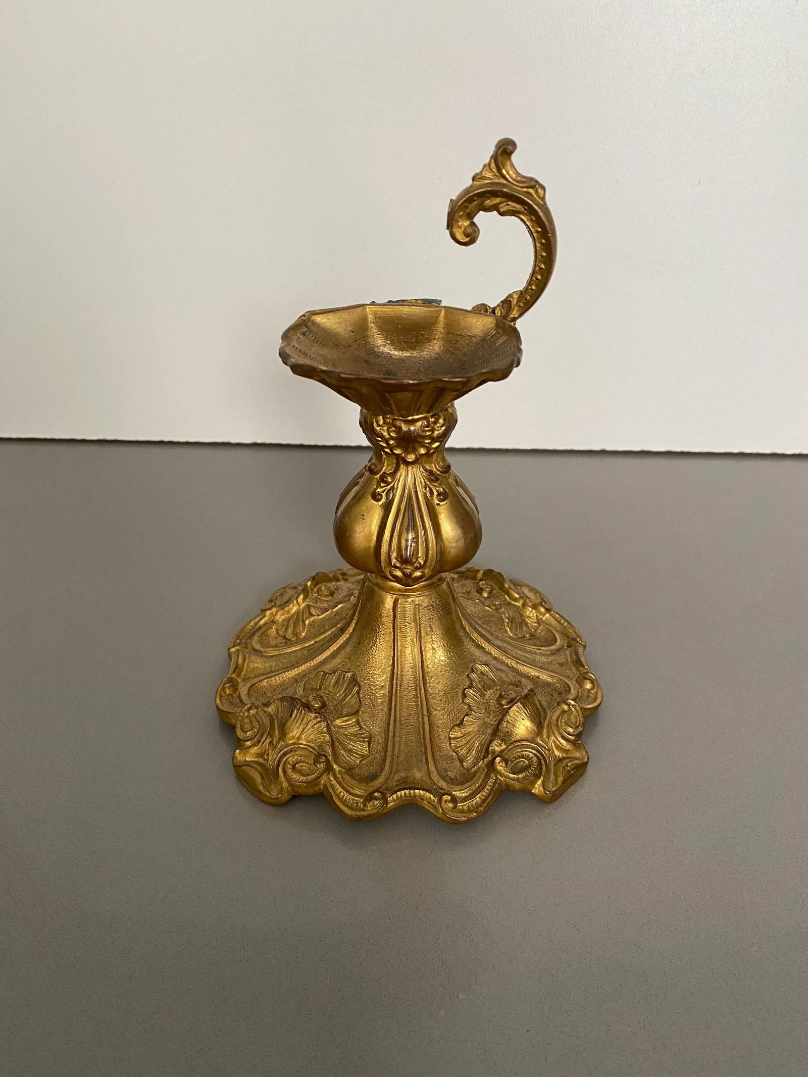 Late 19th Century French Bronze Doire Candlestick Fragment - 2