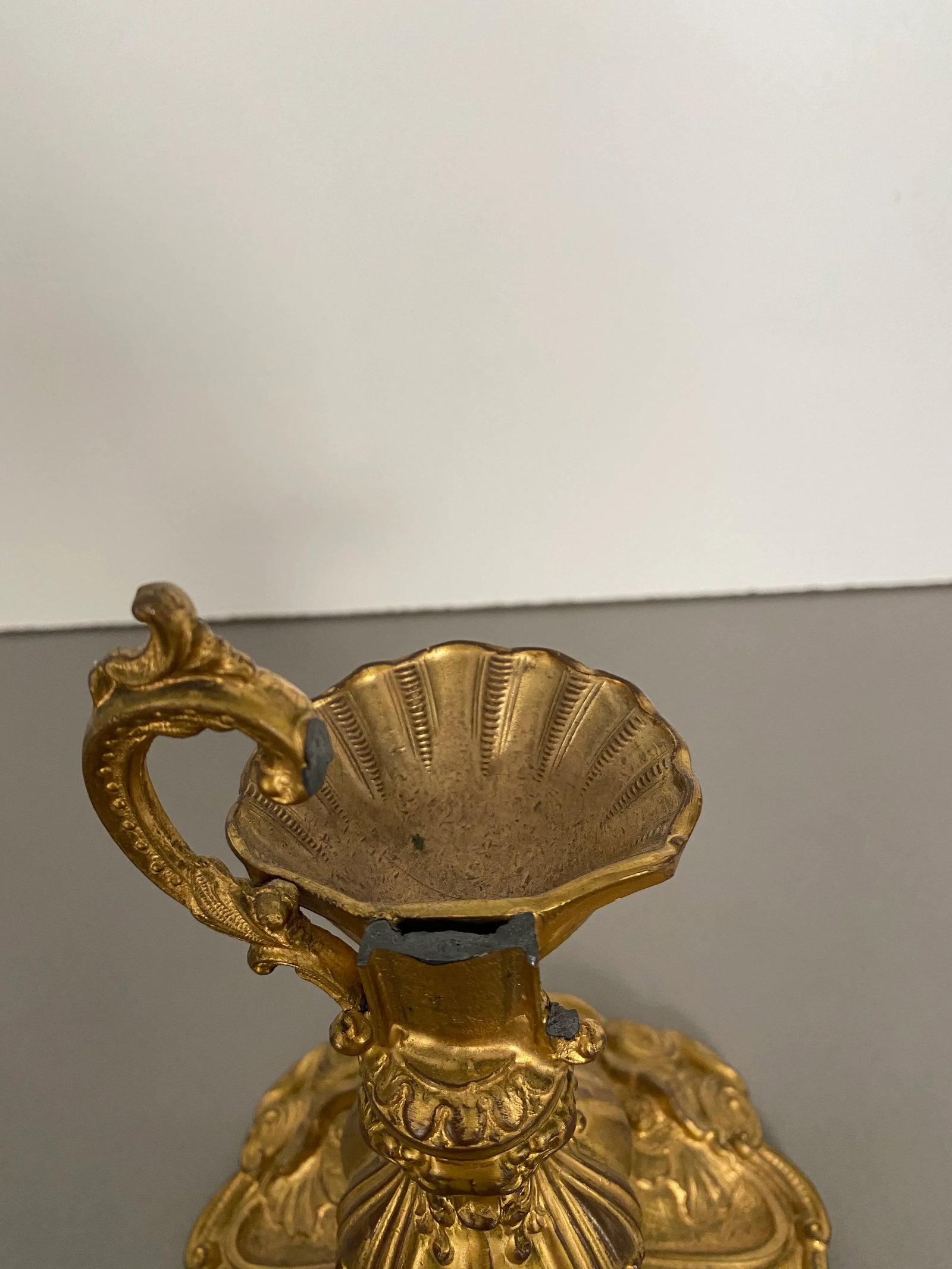 Late 19th Century French Bronze Doire Candlestick Fragment - 6