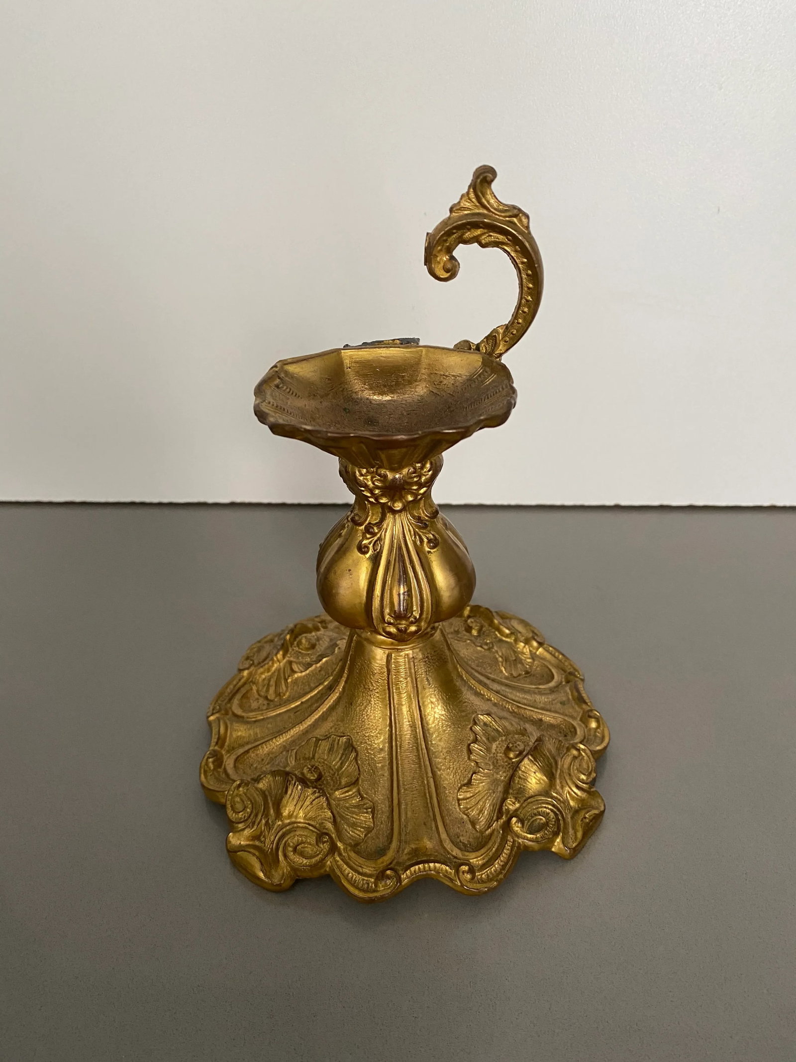 Late 19th Century French Bronze Doire Candlestick Fragment - 7