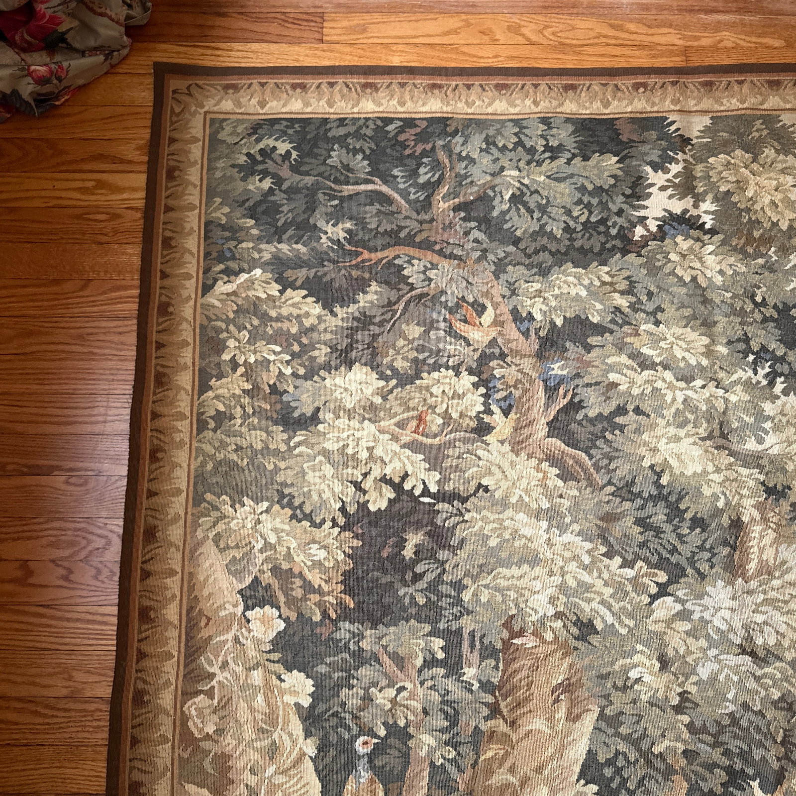 Beautiful Vintage Large Wool Tapestry Made for Ethan Allen - 4