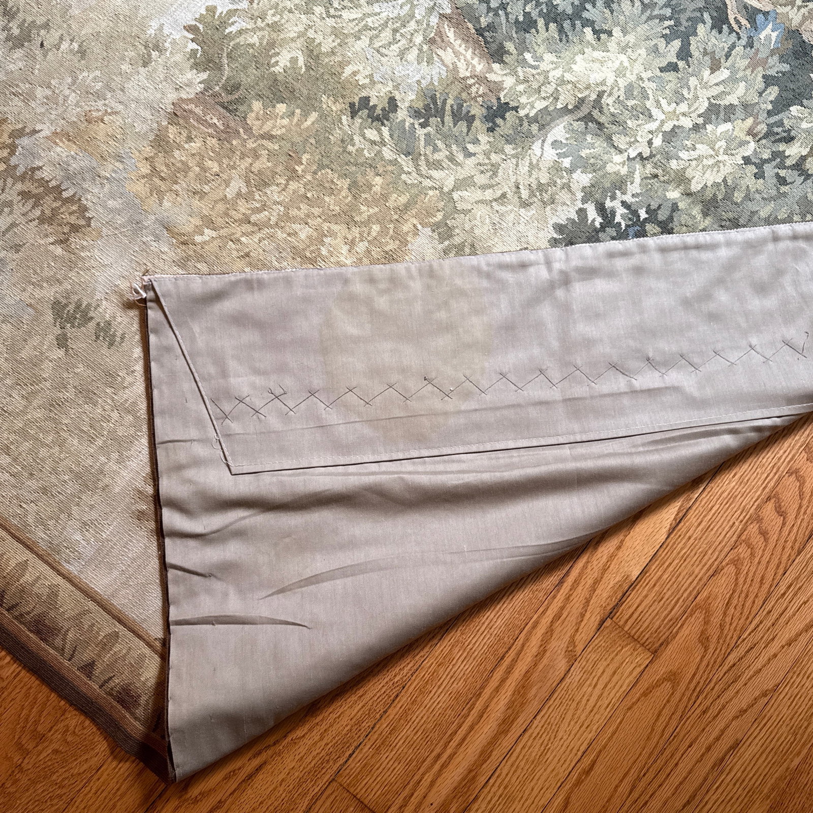 Beautiful Vintage Large Wool Tapestry Made for Ethan Allen - 8