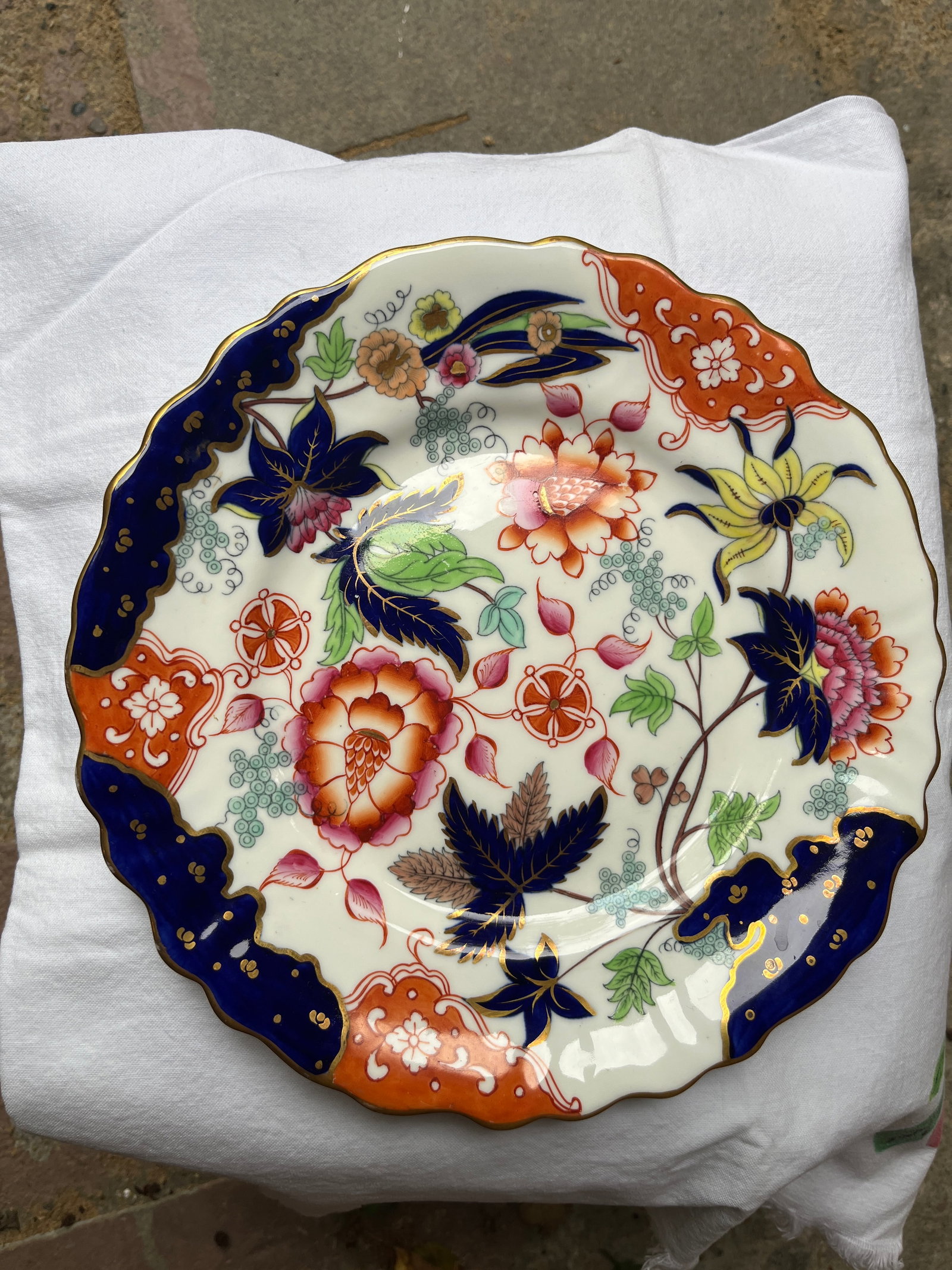 English Earth-Ware Chinoiserie Plates,Circa 1890 - 3