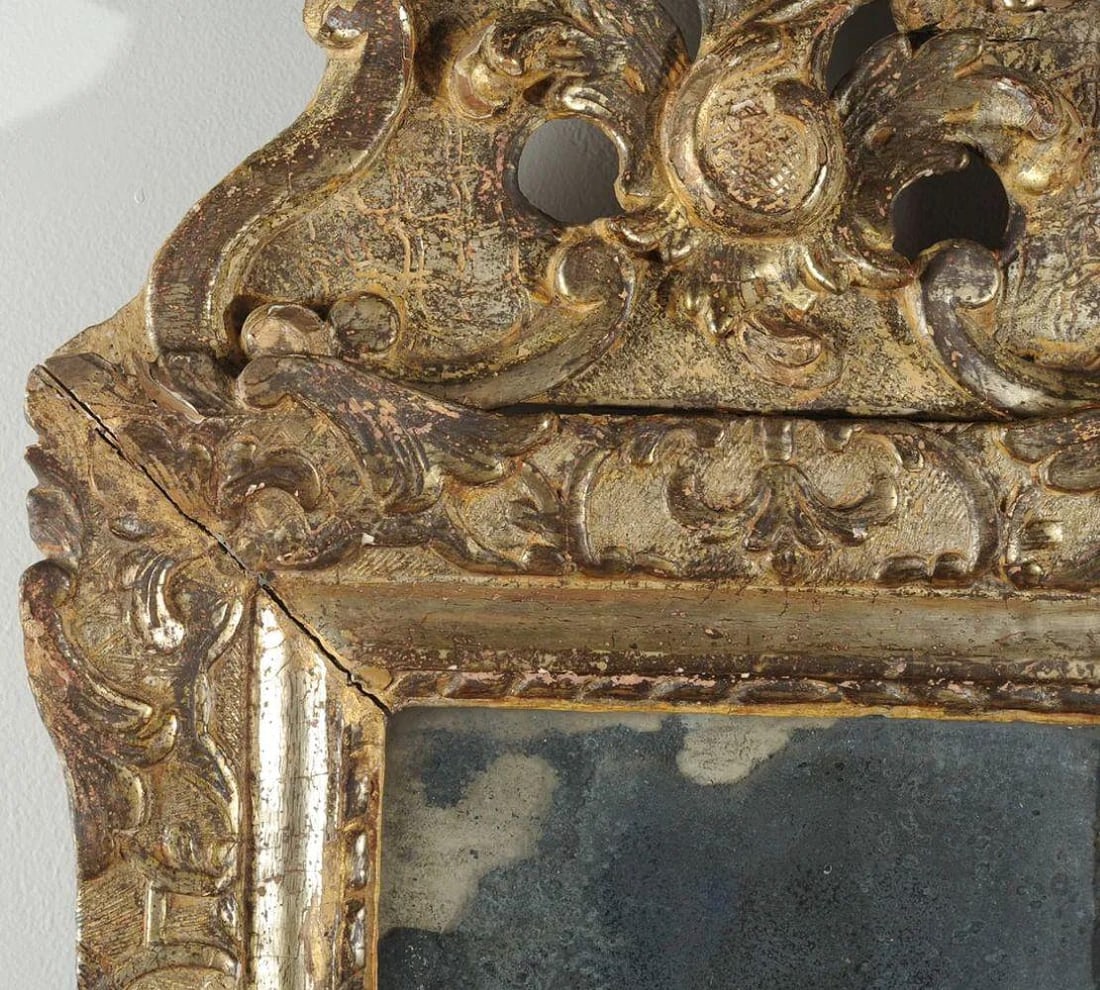 Italian Rococo Period Giltwood Mirror, Circa 1740-1780 - 10
